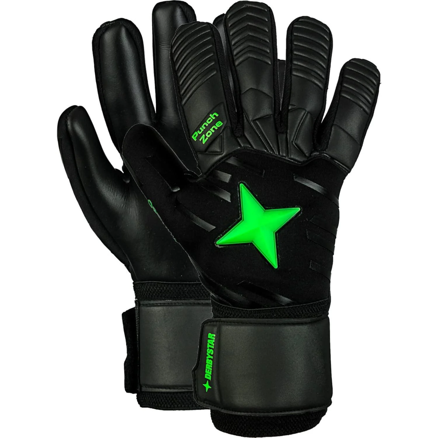 Derbystar Boys Optimus Goalkeeper Gloves 7 Black/Green