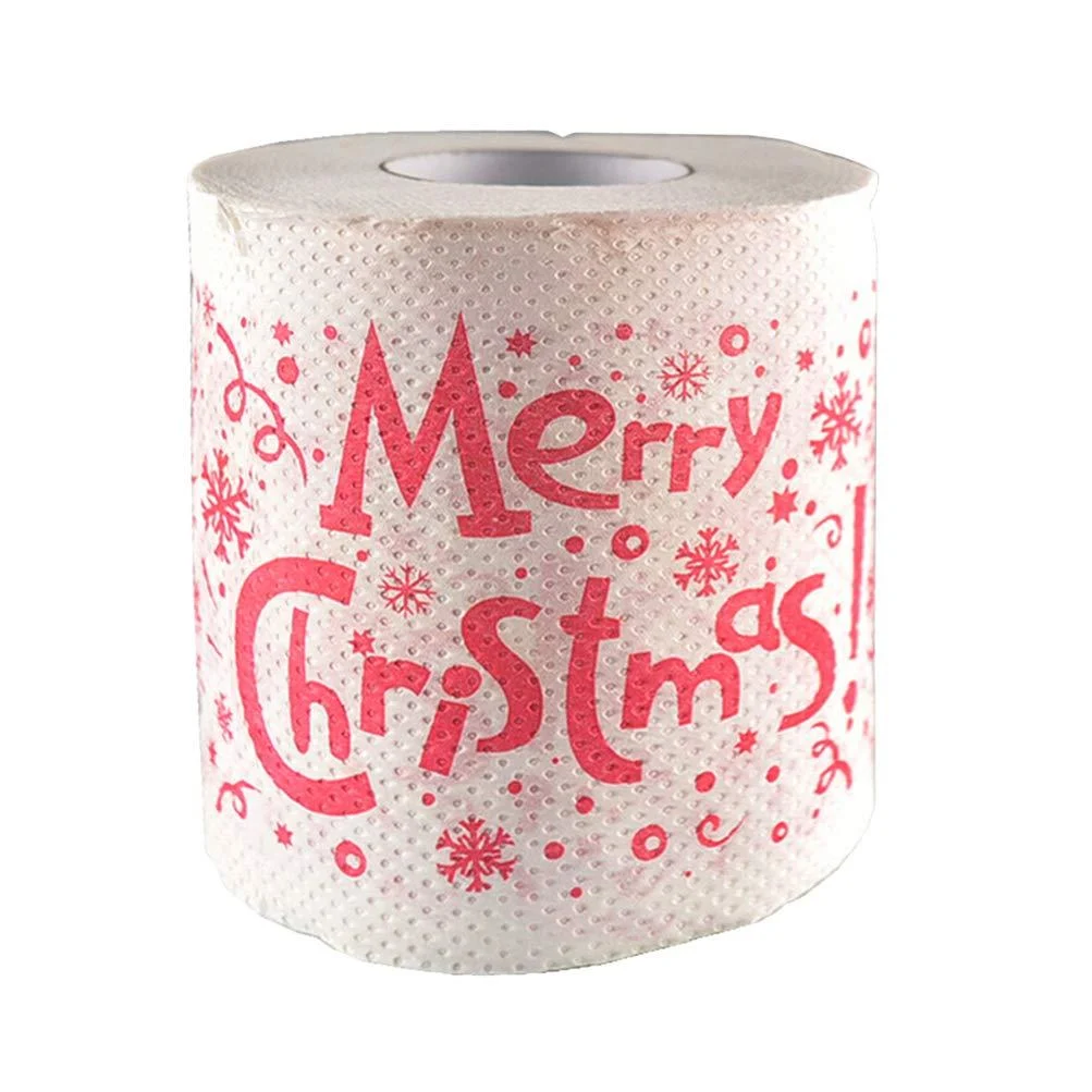 Toilet Tissue The Stocking Stuffers Chrismas Printed Paper Roll Paper Christmas - BESPORTBLE