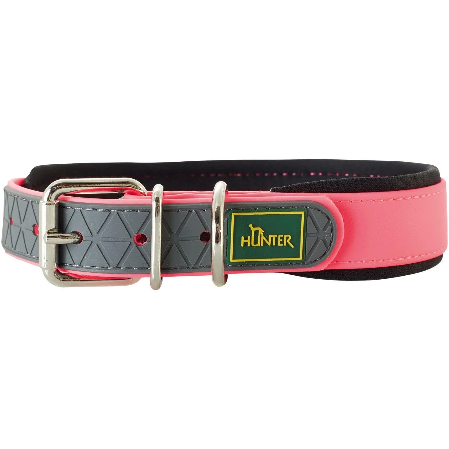 HUNTER CONVENIENCE COMFORT dog collar plastic material neoprene 55 ML neon pink neon pink 55 ML