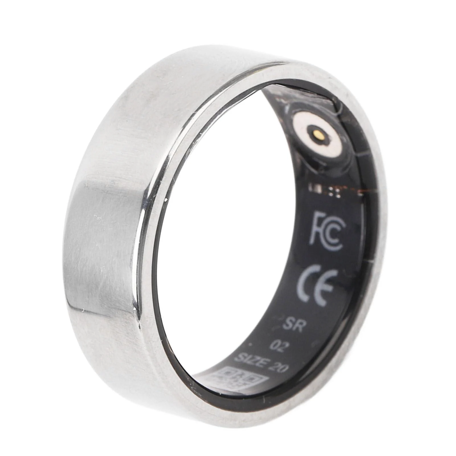 Intelligent health ring oxidation resistance monitoring of body temperature step of the day light fitness finger ring silver color for sports or 22 22 - Generic
