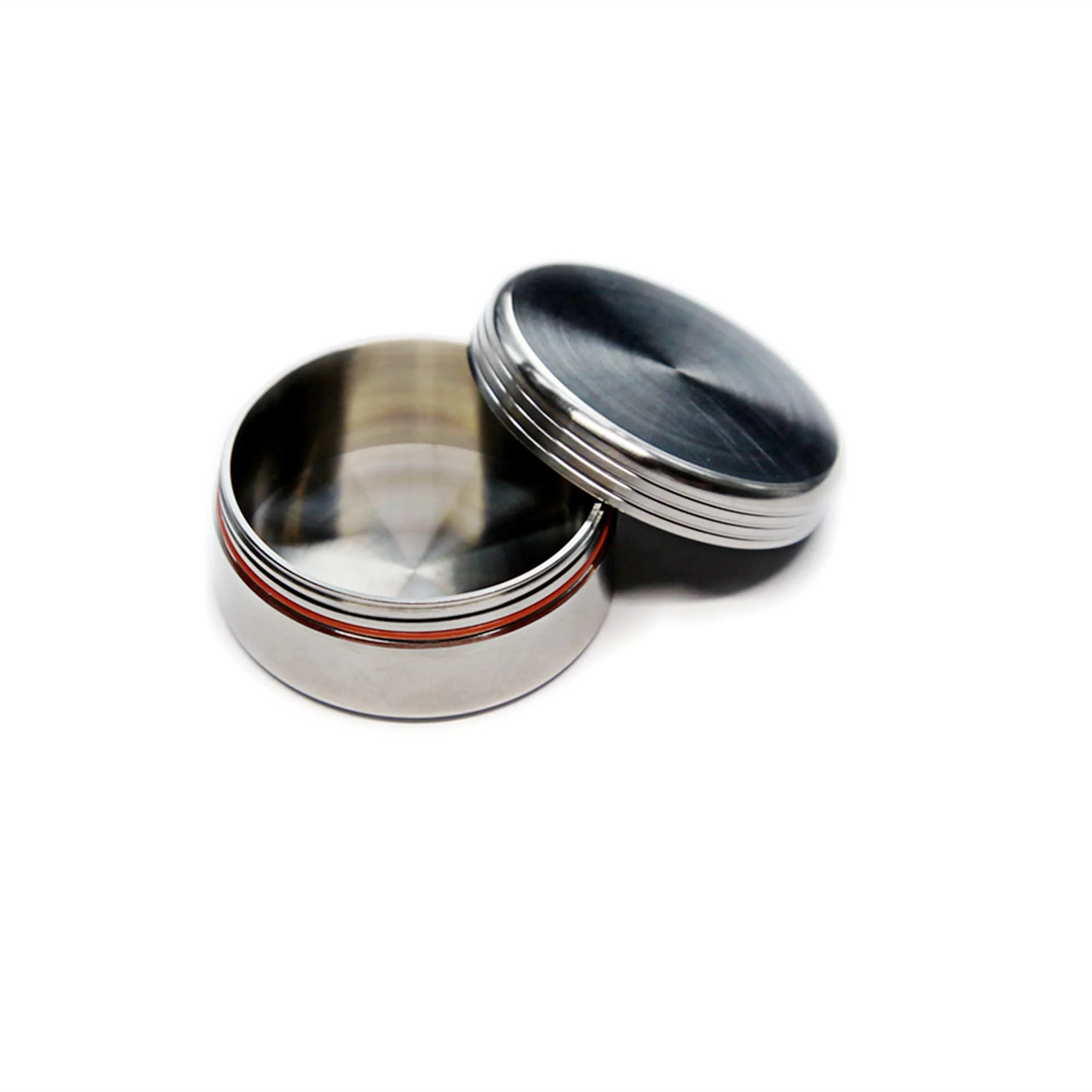Titanium Waterproof Pill Case EDC Urgency Capsule Case Pocket Metal Box Camping Tiny Case Silver - WANERSEN