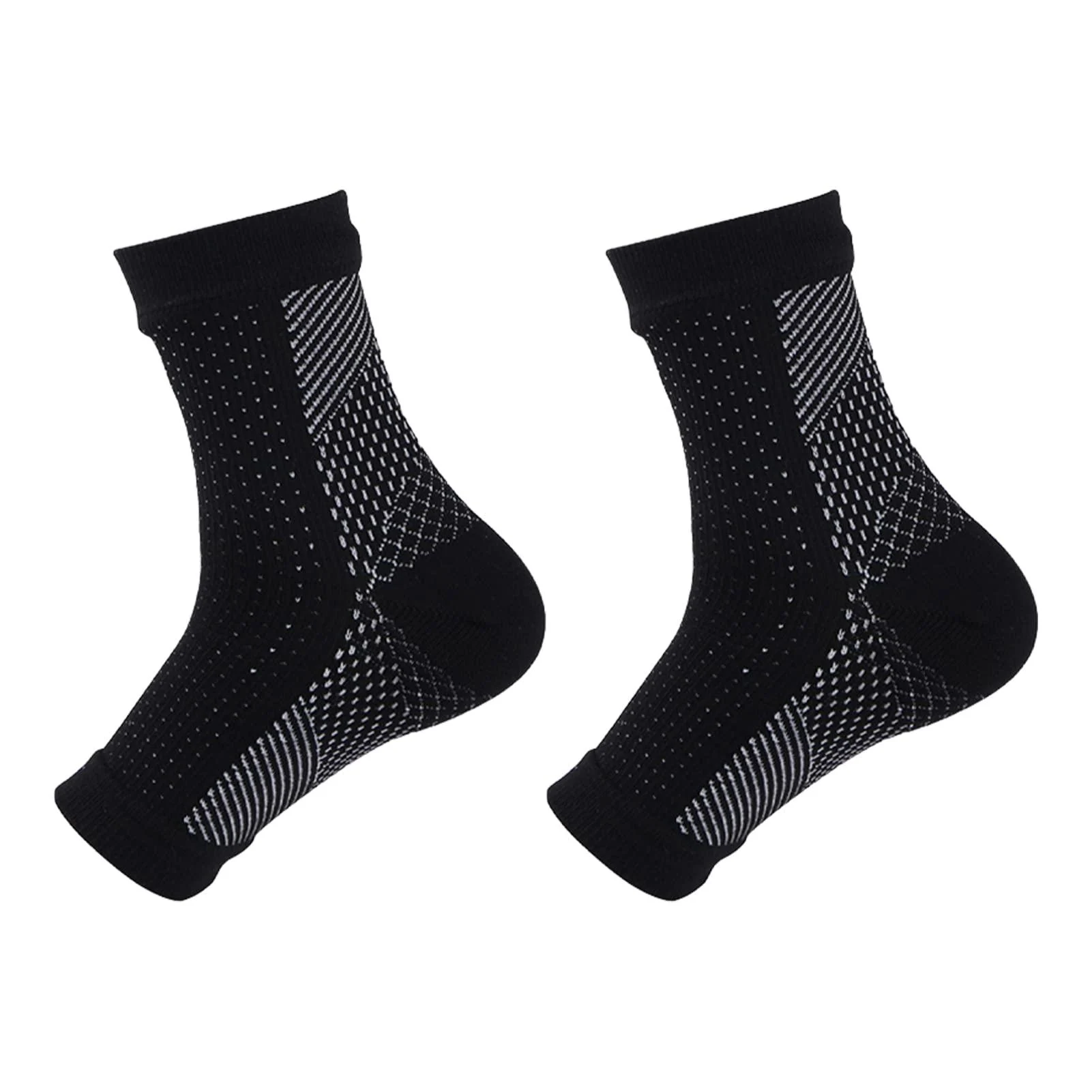 Anklet, 1 Pair Ergonomic Protective Sock for Cycling (L/XL) L/XL Black - Generic