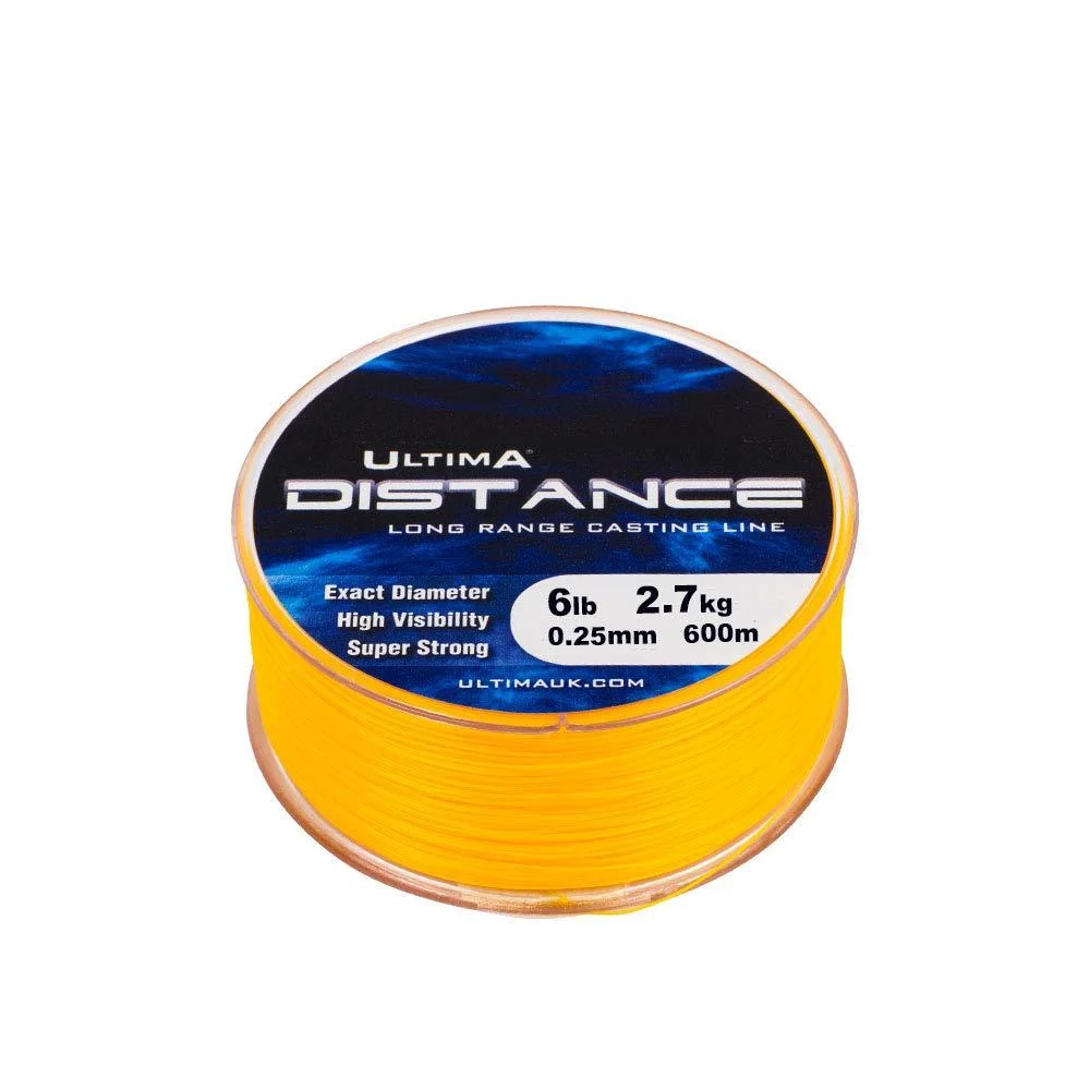 Ultima Distance Specialist Long Casting Line-600m Spool Fire Orange 0.25mm-6.0lb/2.7kg