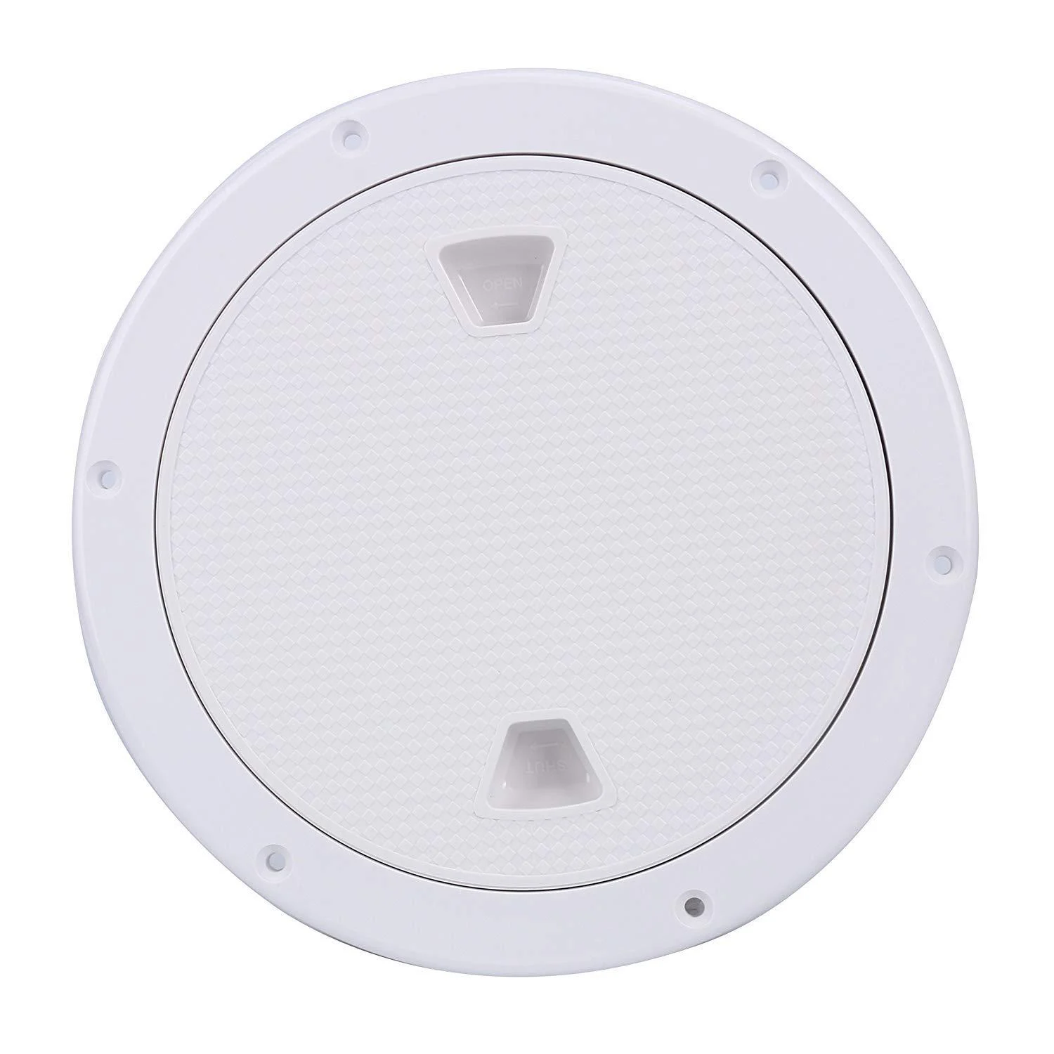Amarine Made 6" Boat Hatch Deck Plate Boat Round Non Slip Inspection Hatch with Detachable Cover 198mm