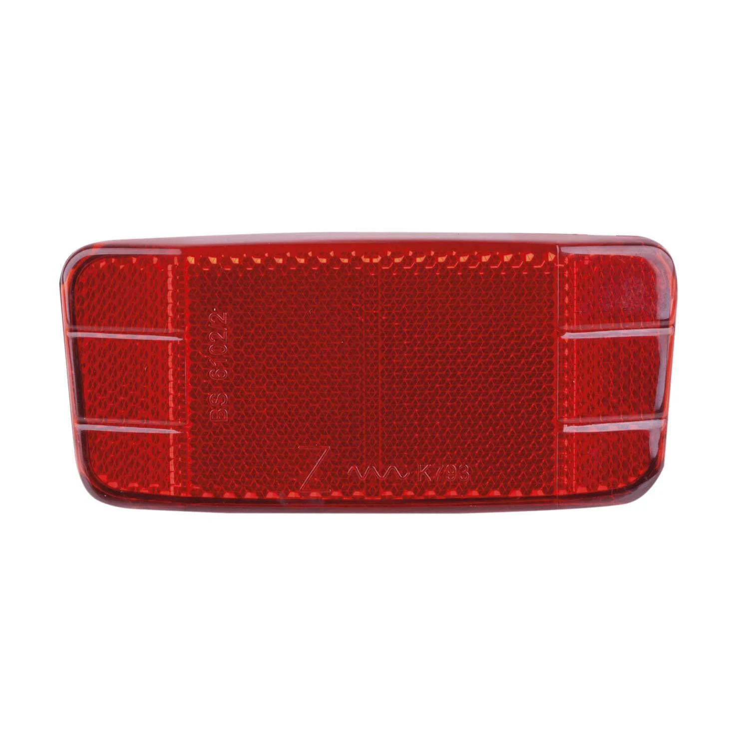Bicycle reflector rear reflector for luggage carrier 50x110 mm STVZO red - Tassorm