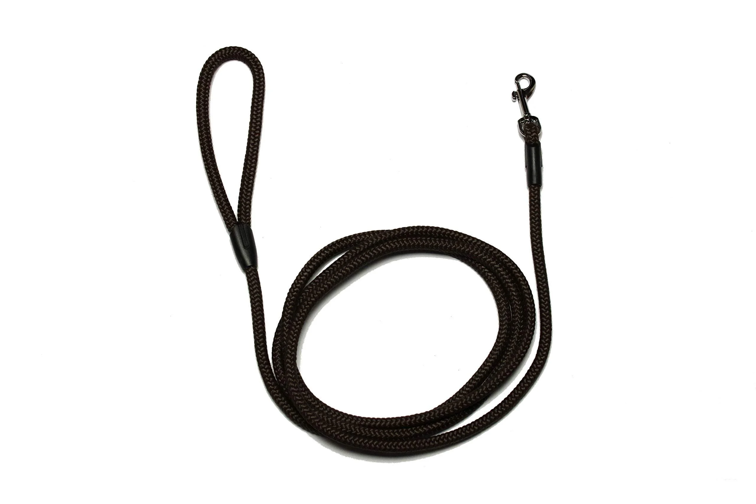 Leash - Rope leash with hand loop Basic 10mm 27 colours 7 lengths (2.00 m brown) 2.00 m brown