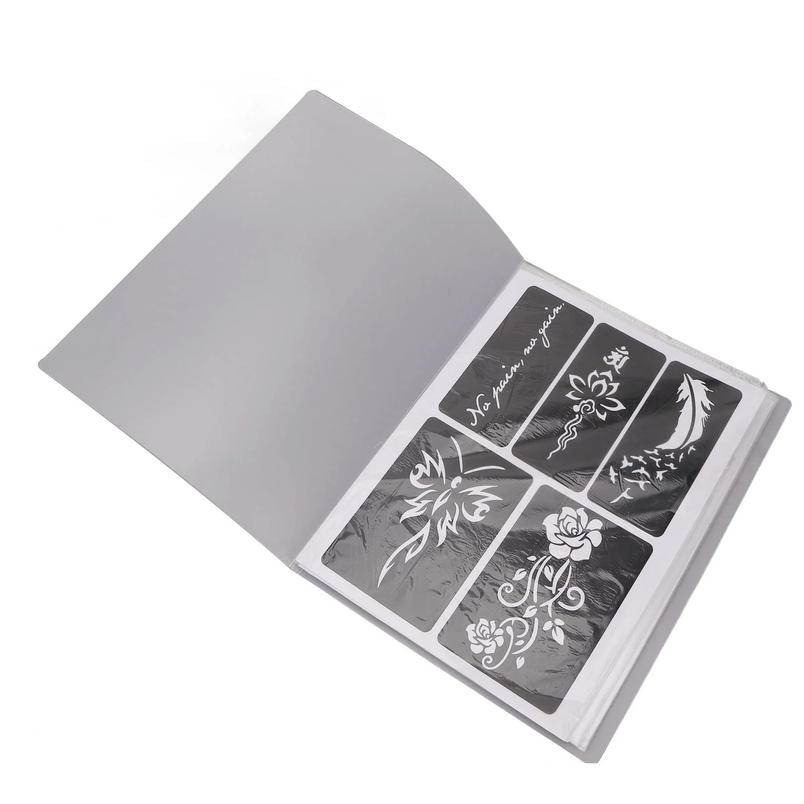 Stencils Waterproof Temporary Reusable Glitter Templates for Body Art - Ymiko