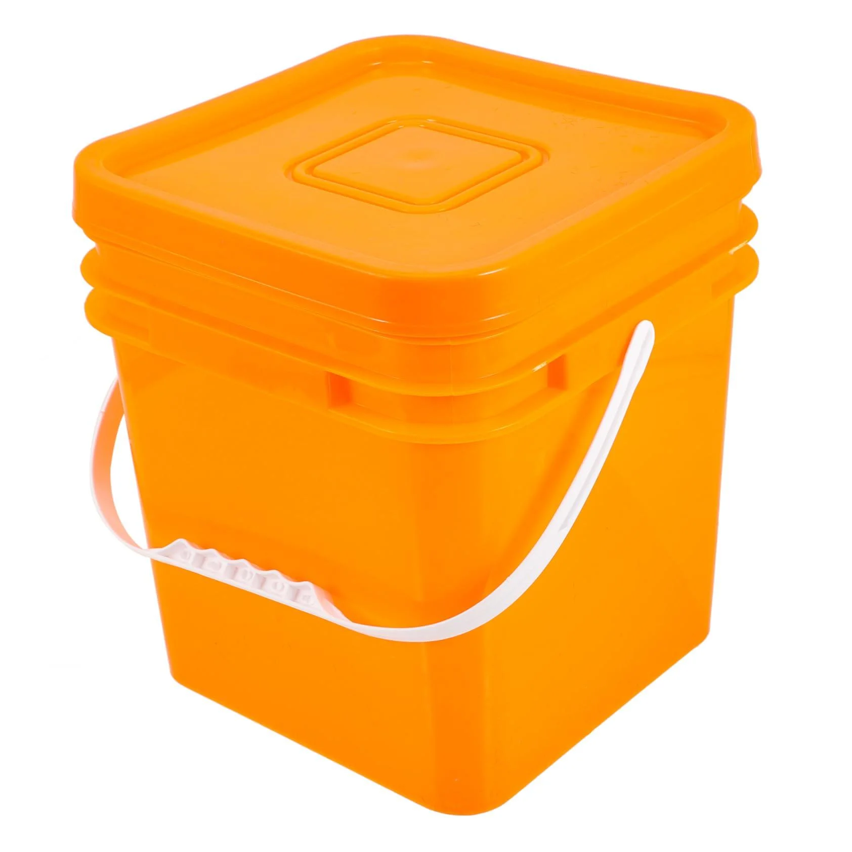 HOMOCONO Sealed Bucket Grain Canister Cereal Dispenser Buckets Plastic Multifunction Laundry Rack 26X24CM As Shown