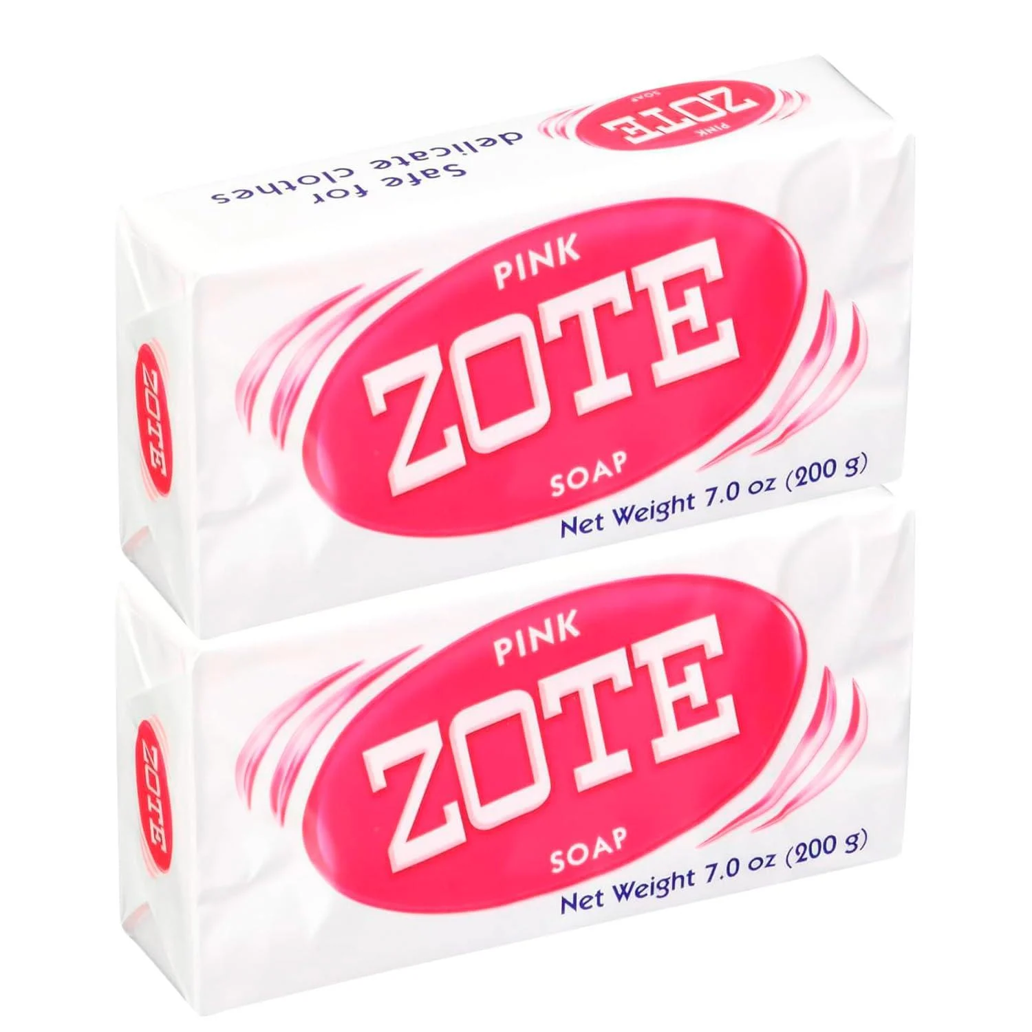 Zote Laundry Soap Pink Bar Stain Remover Laundry Detergent for Clothes Light & Fresh Scent (2 Pack) 400 grams by 4K Logistics