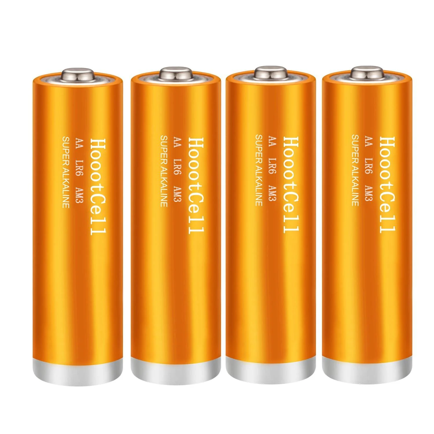 AA Batteries High Capacity 2500mAh Alkaline AA Battery 4 Count Pack 1.5V Double A Battery - HoootCell