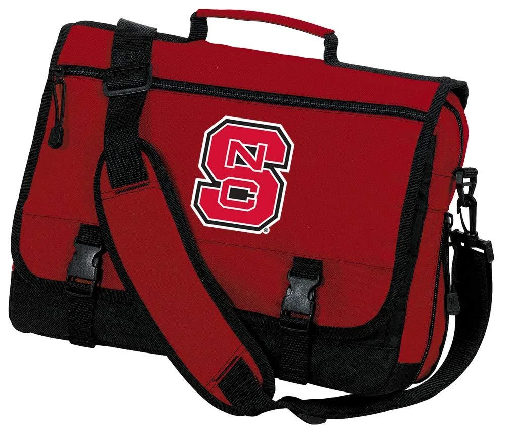 Broad Bay NC State Wolfpack Laptop Bag NC State Messenger Bag or Computer Bag