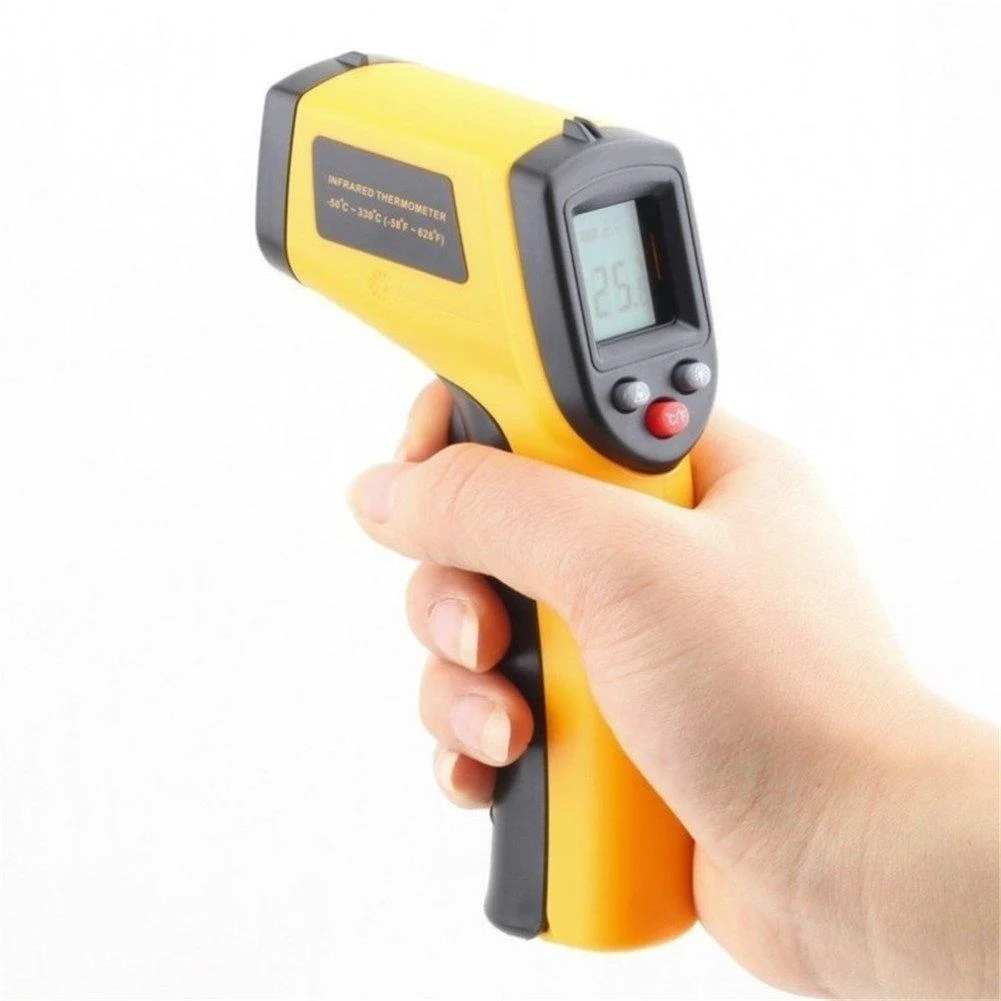 GS LCD Laser Digital IR Infrared Thermometer Handheld Temperature Meter Gun -50 380 C Non-Contact Thermometer