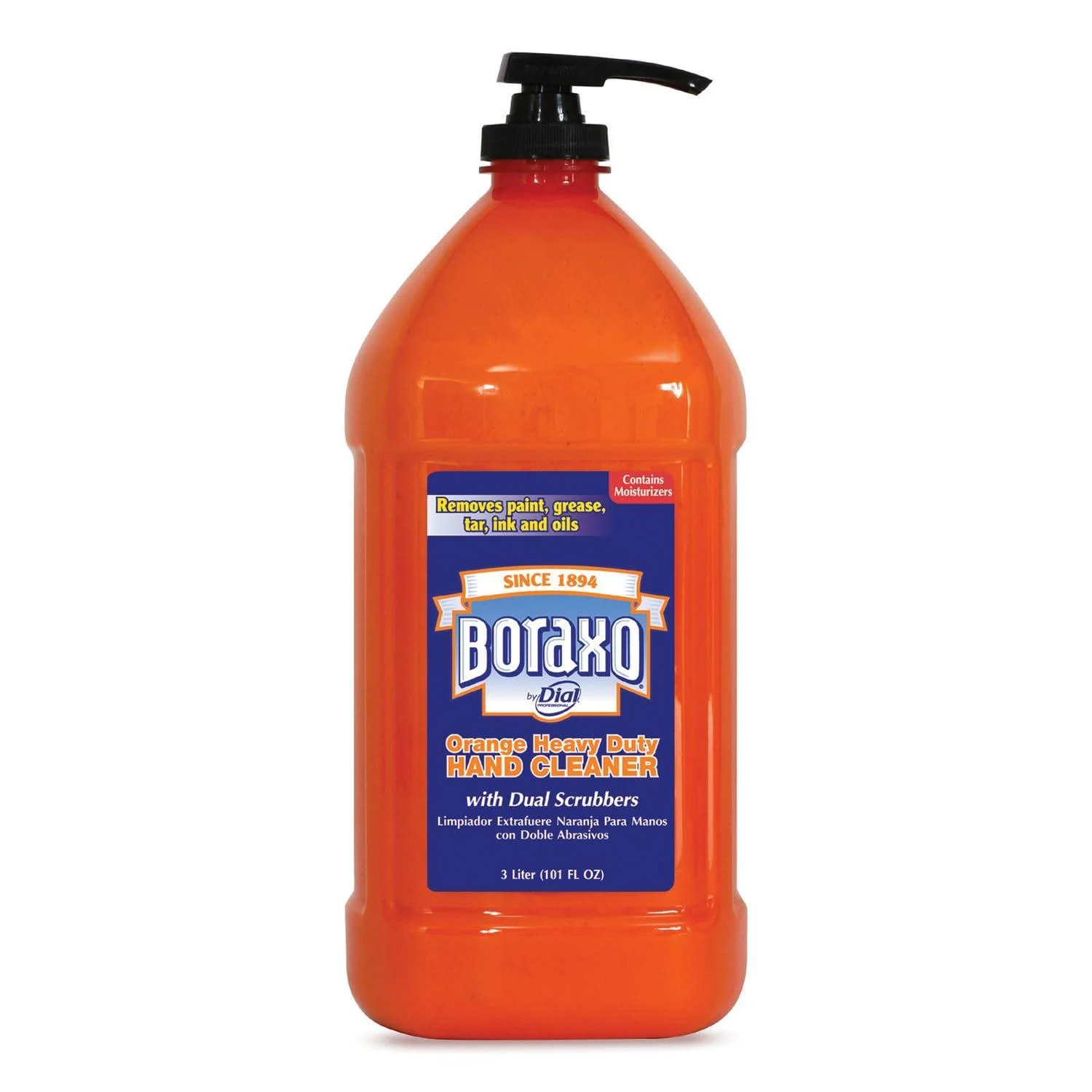 Boraxo 06058 Orange Heavy Duty Hand Cleaner 3 Liter Pump Bottle - Reg