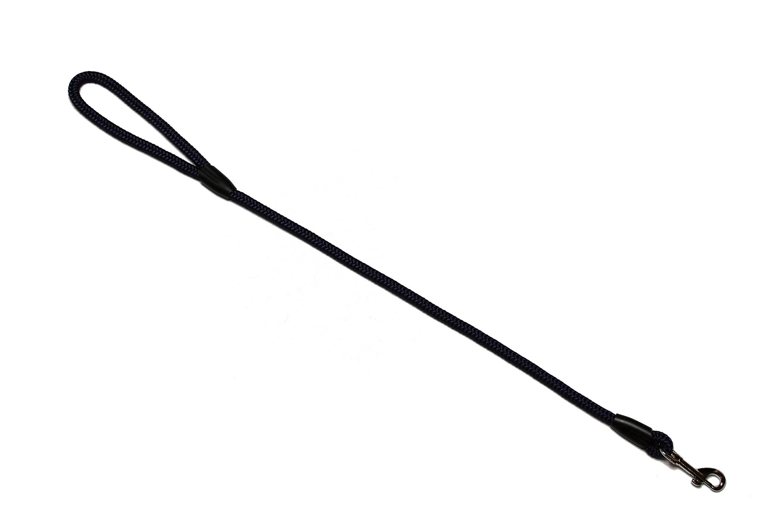 Leash - rope leash with hand loop Basic 10mm 27 colours 7 lengths (0.70 m navy blue) 0.70 m navy blue