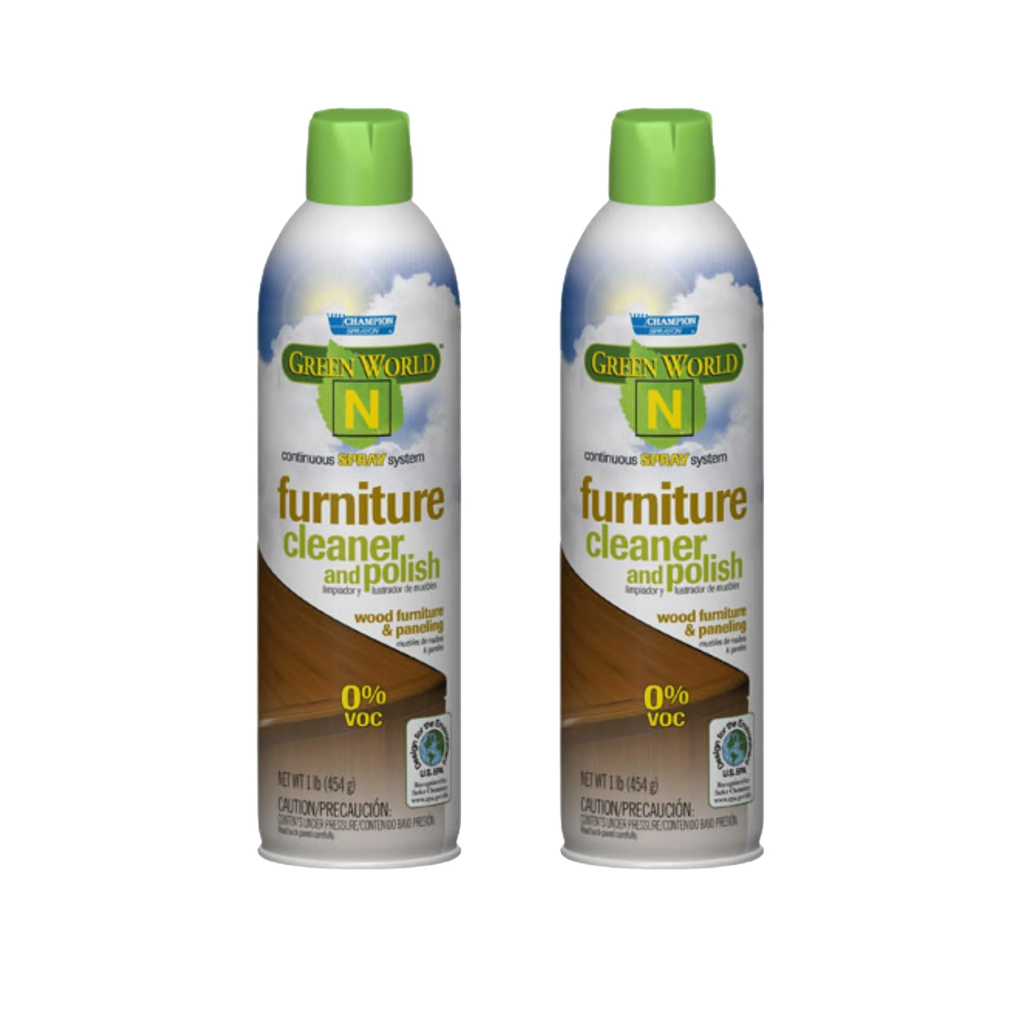 Champion Sprayon Furniture Cleaner & Polish. 2-14oz. Net Can.
