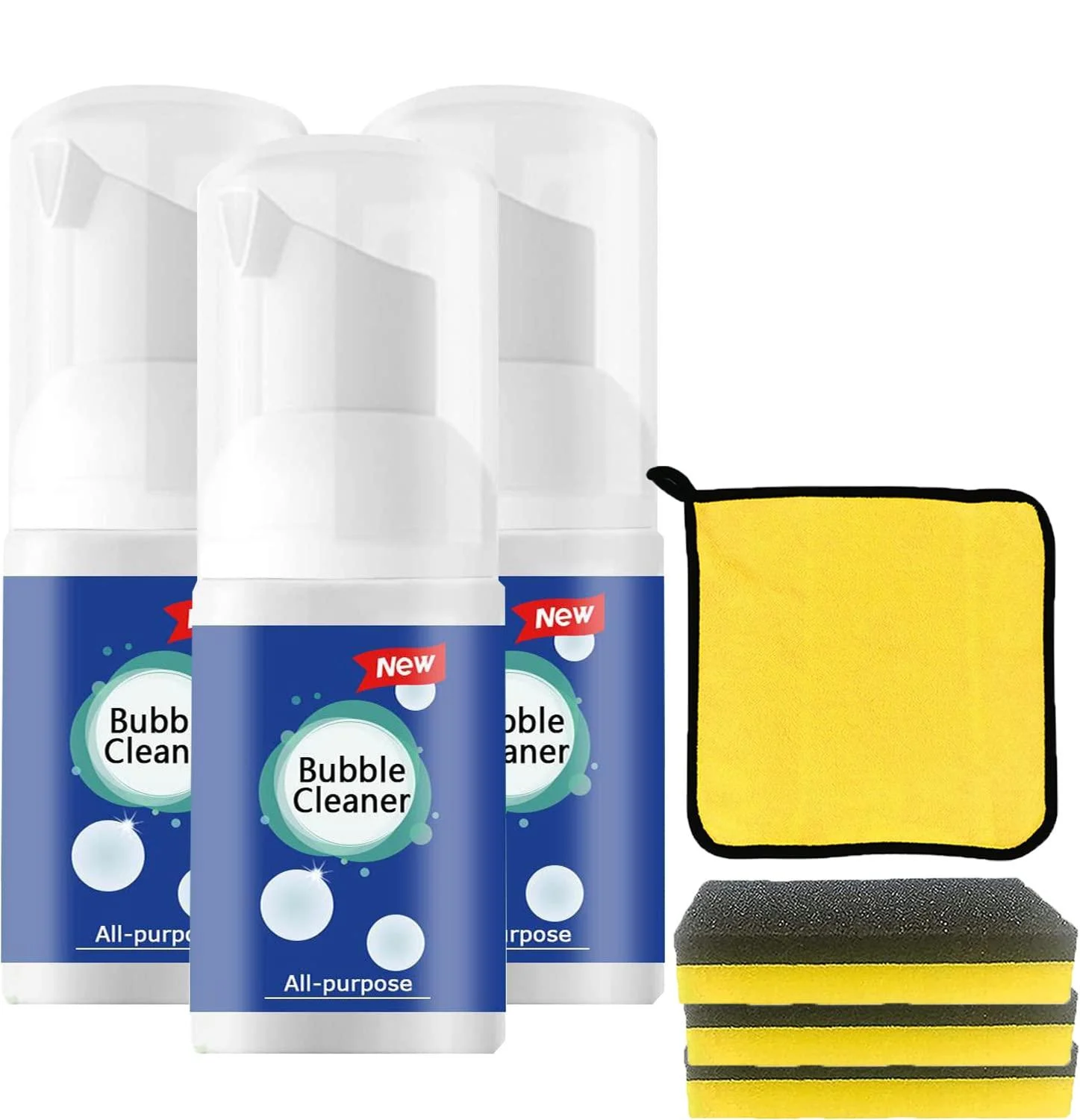 UIRPK Super Magic Stain Removal Foam Cleaner Super Magic Stain Remover Super Magic All-Purpose Bubble Cleaner Super Magic Foam Cleaner (3X Super Magic Stain Remover 30ML) 3x Super Magic Stain Remover 30ML