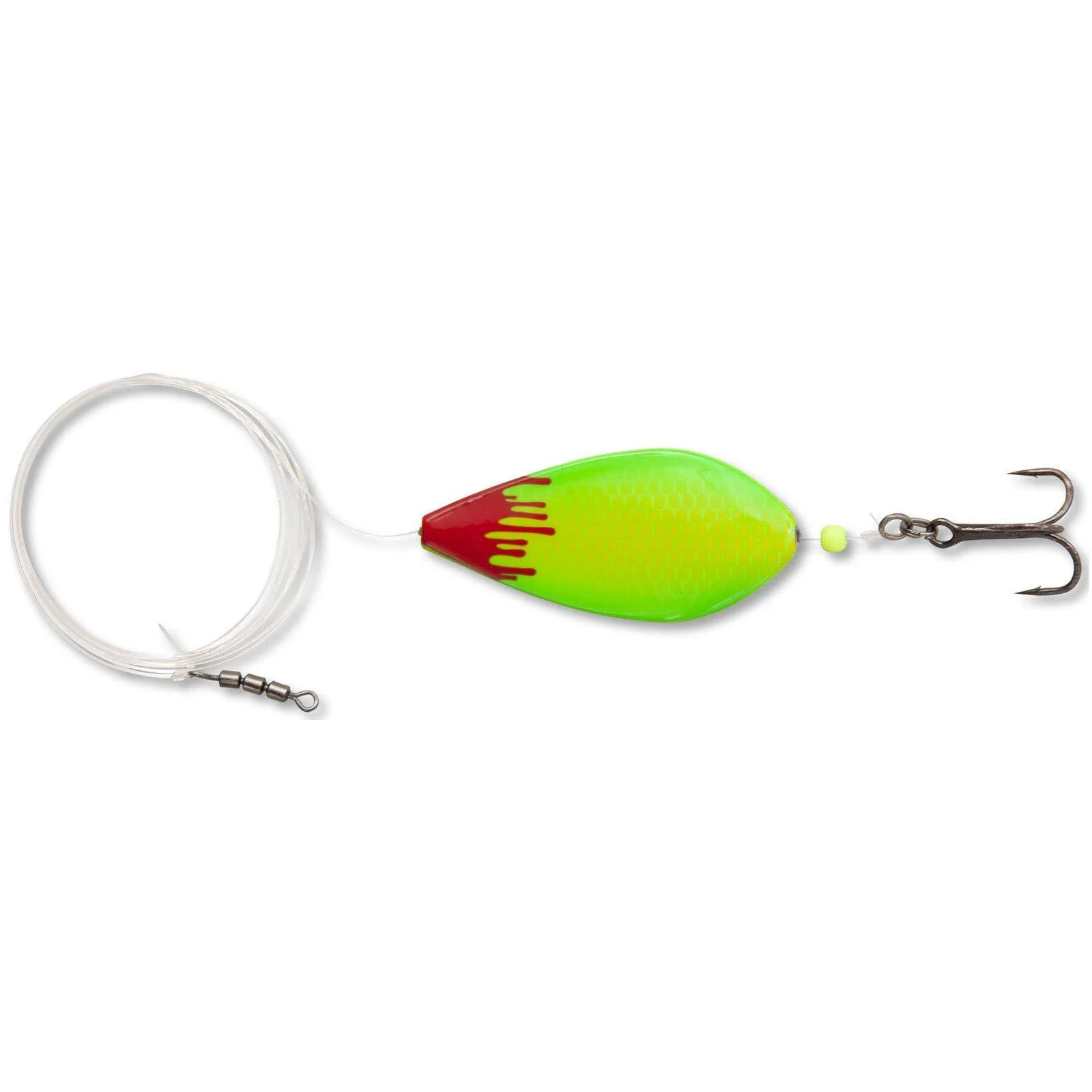 Quantum Magic Trout Fat Bloody Inliner 8g - Trout spoon color: yellow/green
