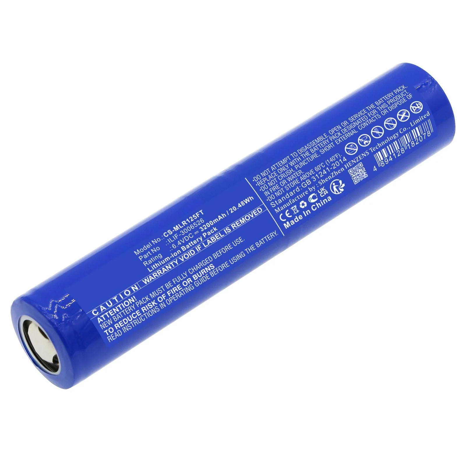 Battery for Maglite ML125 ML150LR ML150LRX ILIF-3006526