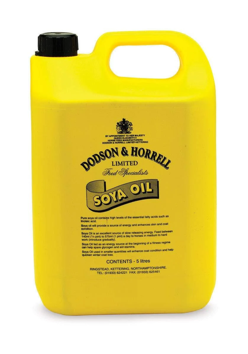 Dodson & Horrell Soya Oil Horse Supplement 5 Litre
