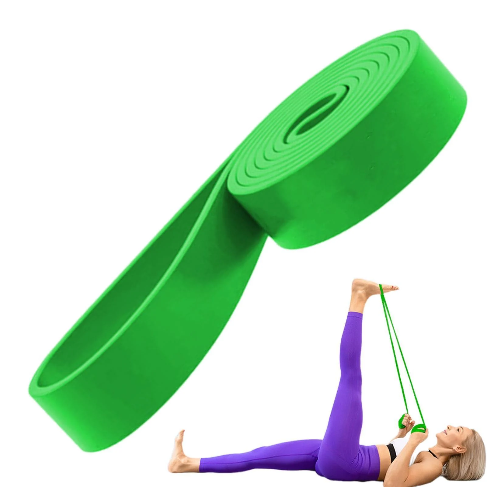 Fovolat Workout Bands Resistance Pull Up Bands | Elastic Bands Stretching Bands for Upper Lower Body Exercise Strength Training Green