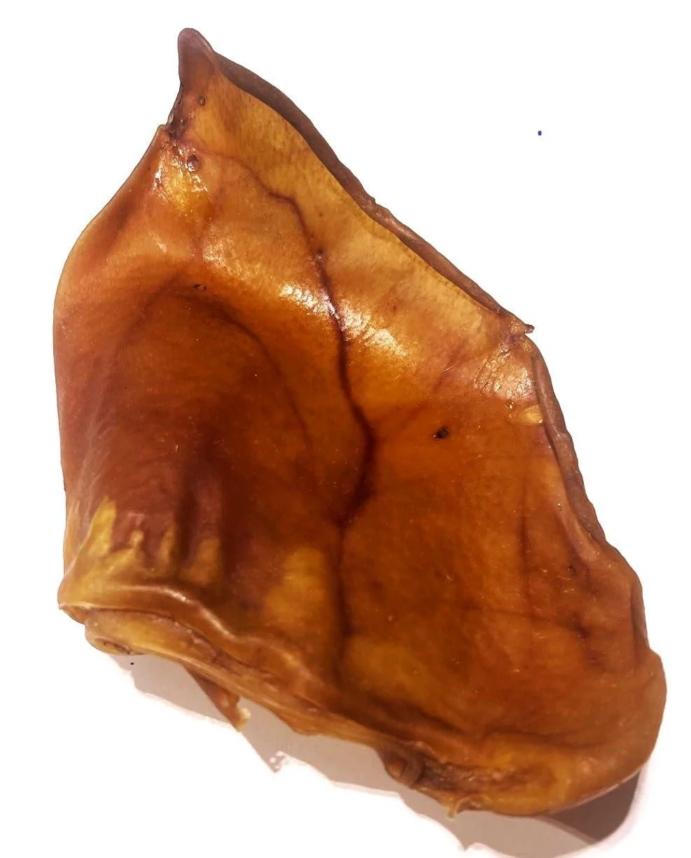 Pig Ears All Natural | Single Ingredient | 20/25/100 Count | Made in Canada | Slow-Roasted | Promote Healthy Shiny Coats (25 Pack) 1 count (Pack of 25)