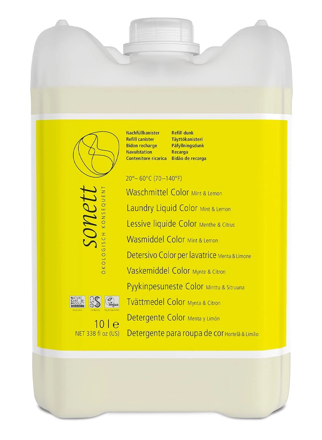 Sonett Detergent Color Mint & Lemon 10 liters 10 l (1 pack)