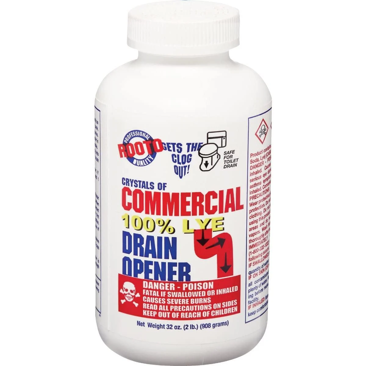 1033 Commercial Crystal Drain Cleaner - Rooto