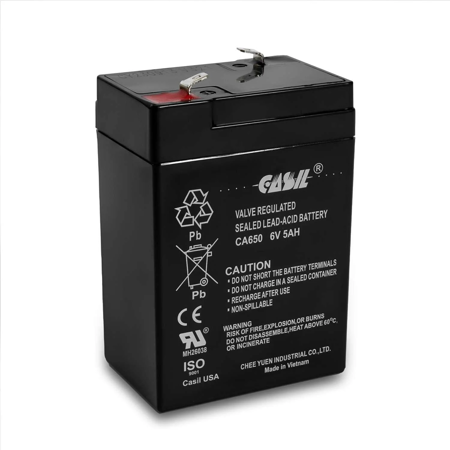 Inovel Power 6V 5AH Amp AGM SLA Rechargeable Battery Replaces 4ah 4.5ah