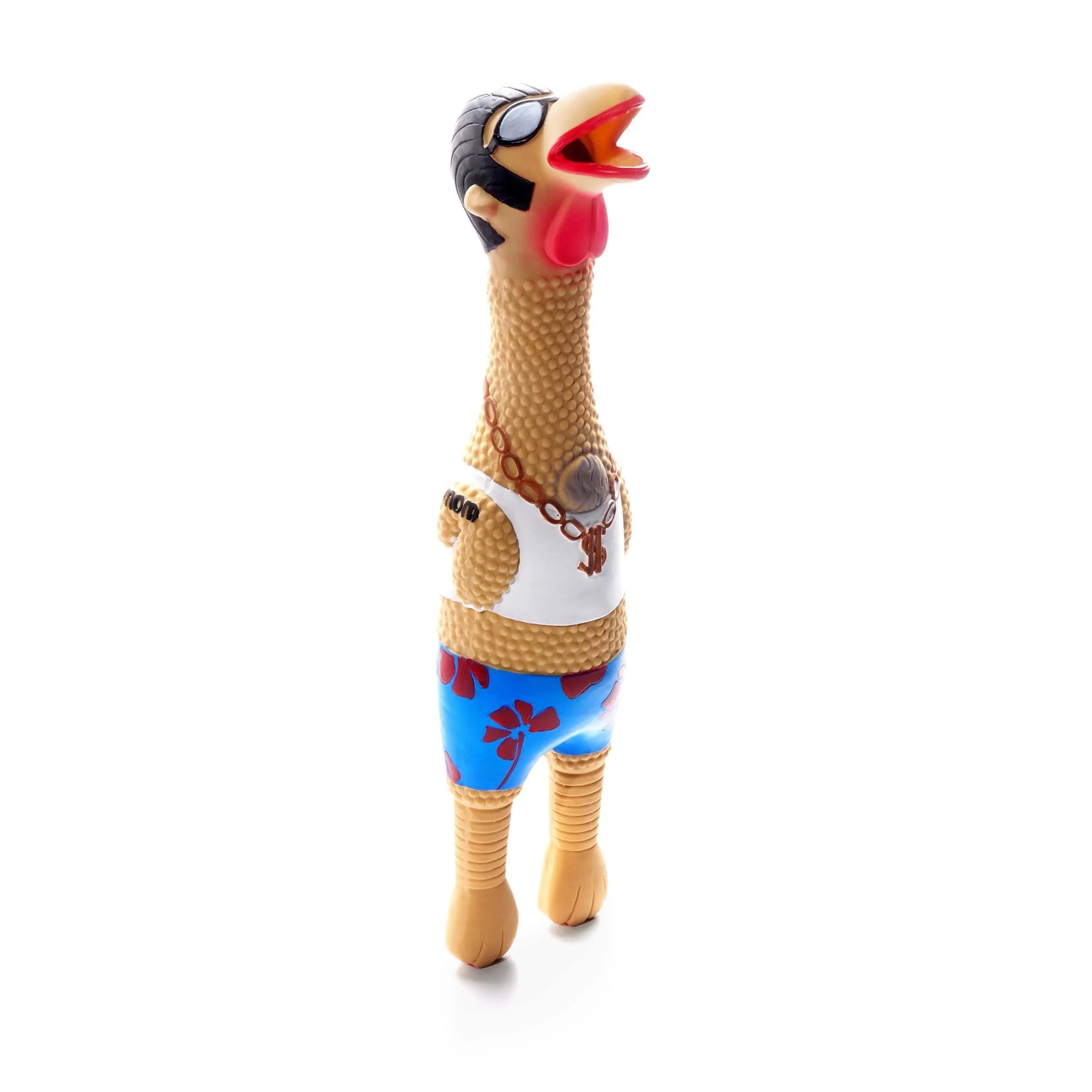 Petstages Earl - Latex Chicken - Dog Toy with Squeaker - Multi-Coloured - L