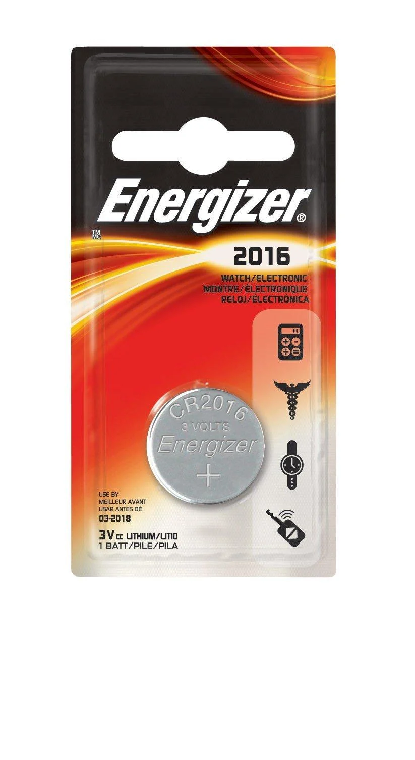 Energizer 2016 Battery - Pack of 6