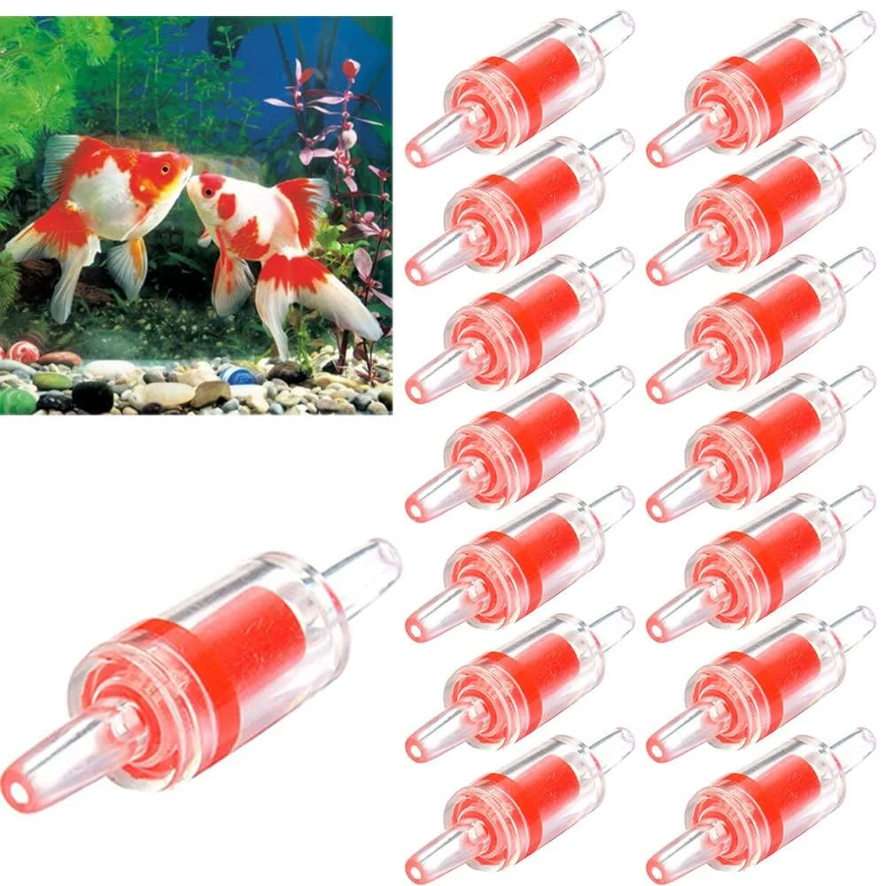 Greluma 15 PCS Aquarium Air Pump Check Valves One Way Plastic Check Valve 15 O2