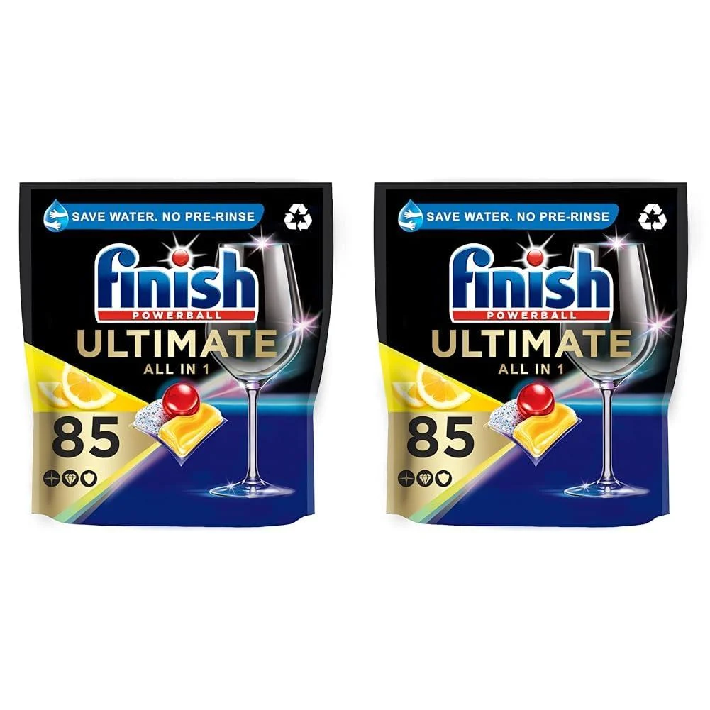 Finish Powerball Ultimate All-in-1 Dishwasher Tablets ORIGINAL 85 Tablets (Pack of 2)