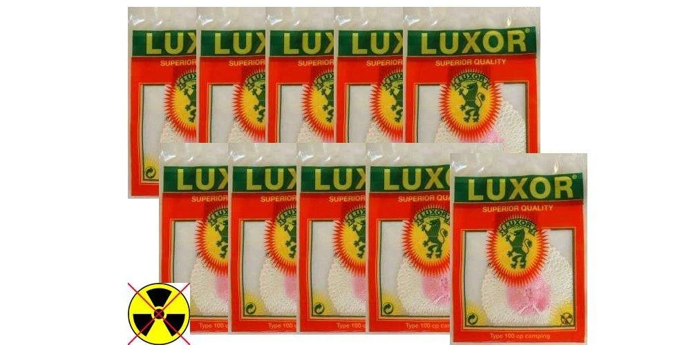 Luxor 10 x mantles Original 100 CP / 2-hole for gas lamp and gas lantern - asbestos-free non-radioactive
