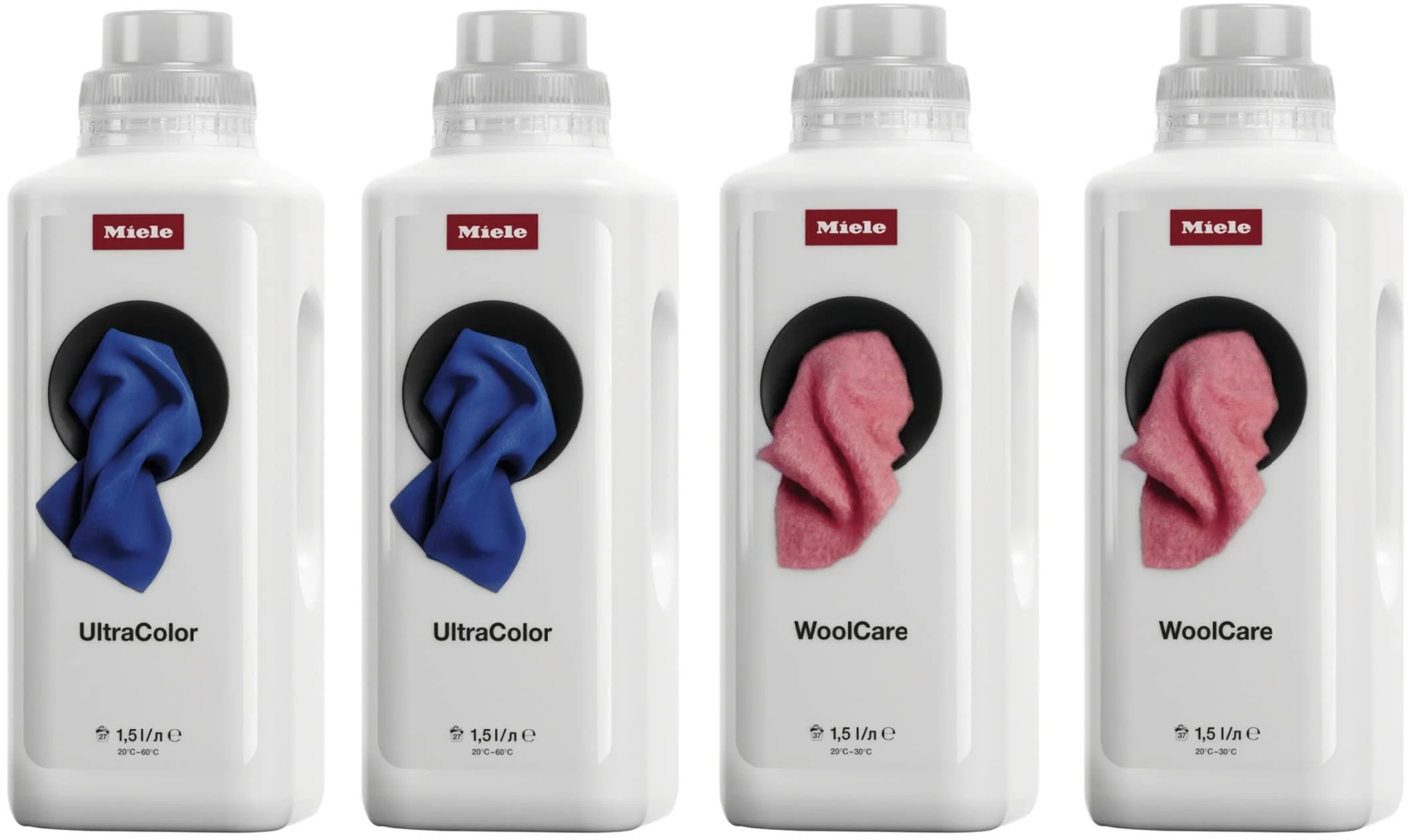 Miele 2 x UltraColor liquid detergent 1.5 l 2 x WoolCare liquid detergent 1.5 l - Bundle