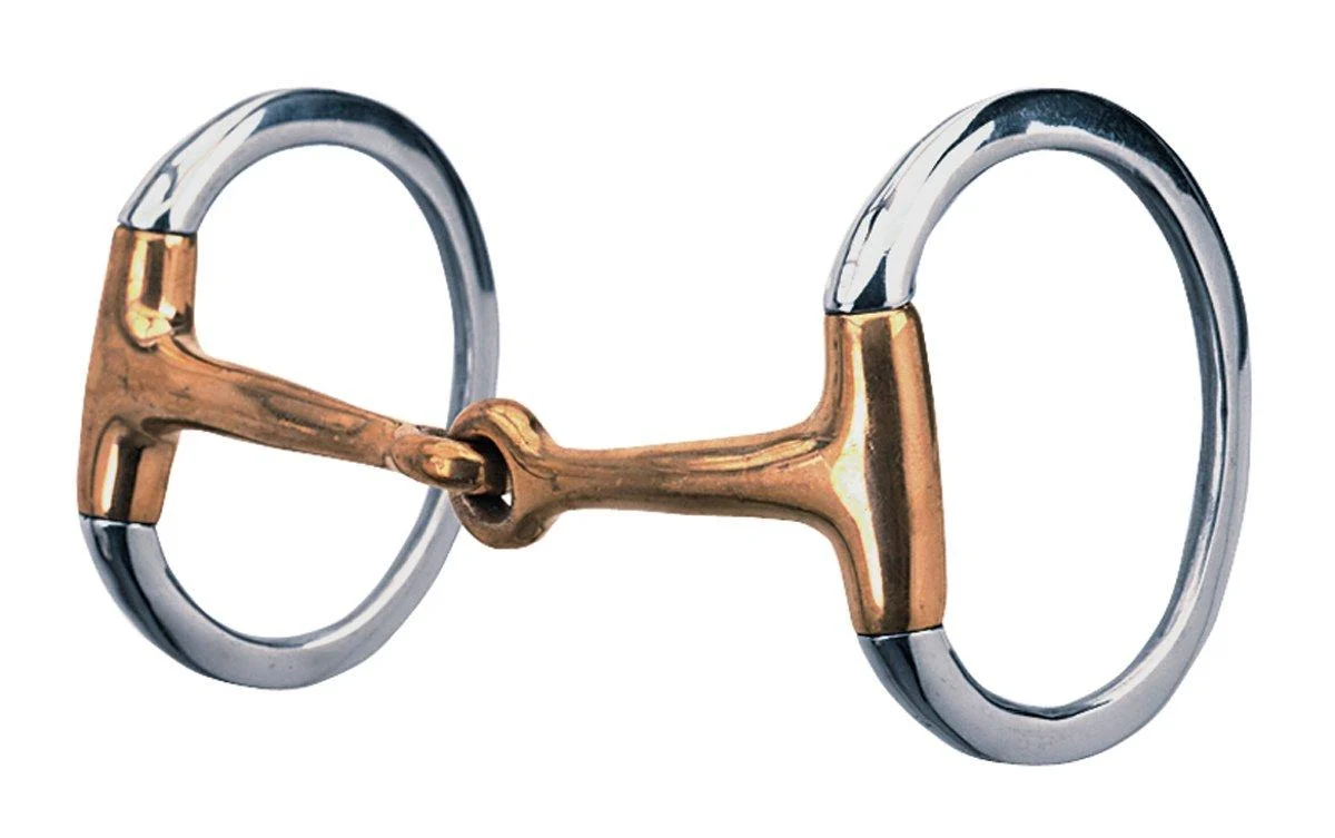 Eggbutt Snaffle Bit with Jointed Copper Mouth 5" - Weaver Leather