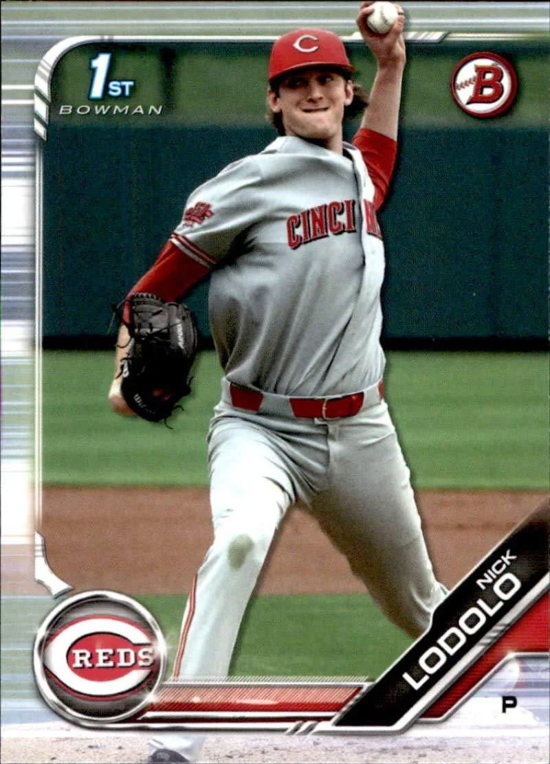 2019 Bowman Draft #BD-189 Nick Lodolo RC Rookie Cincinnati Reds MLB Baseball Trading Card