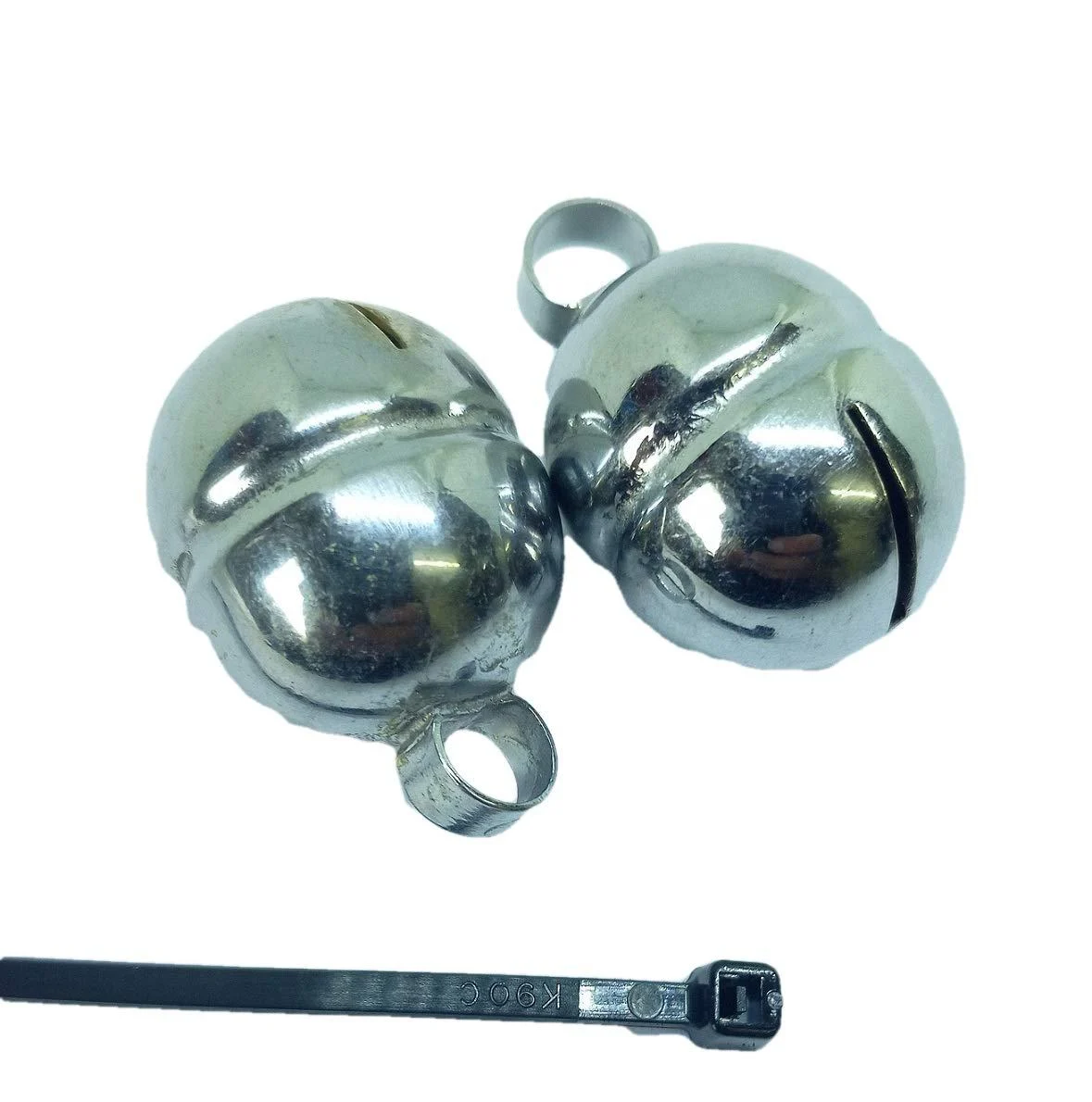 Falconry Lahore Nickel plated Bells (pairs)(size 9) - GB Falconry Supplies