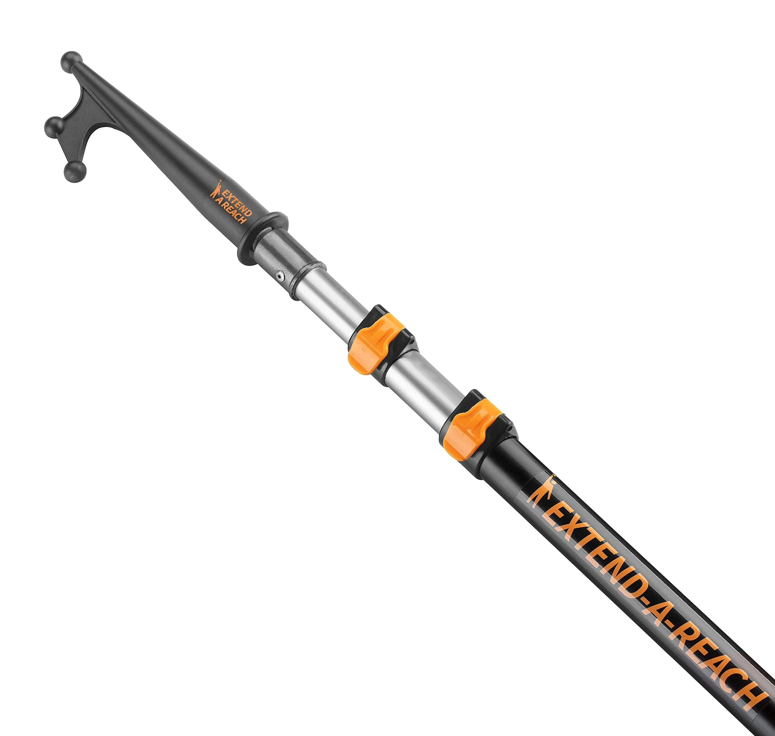 Boat Hook for Docking with Telescoping Extension Pole // Durable, Floating, Lightweight and Sturdy Telescoping Boat Hook Pole // the Ultimate Boat Pole for Docking, Push-Pull and Boating 12 Feet