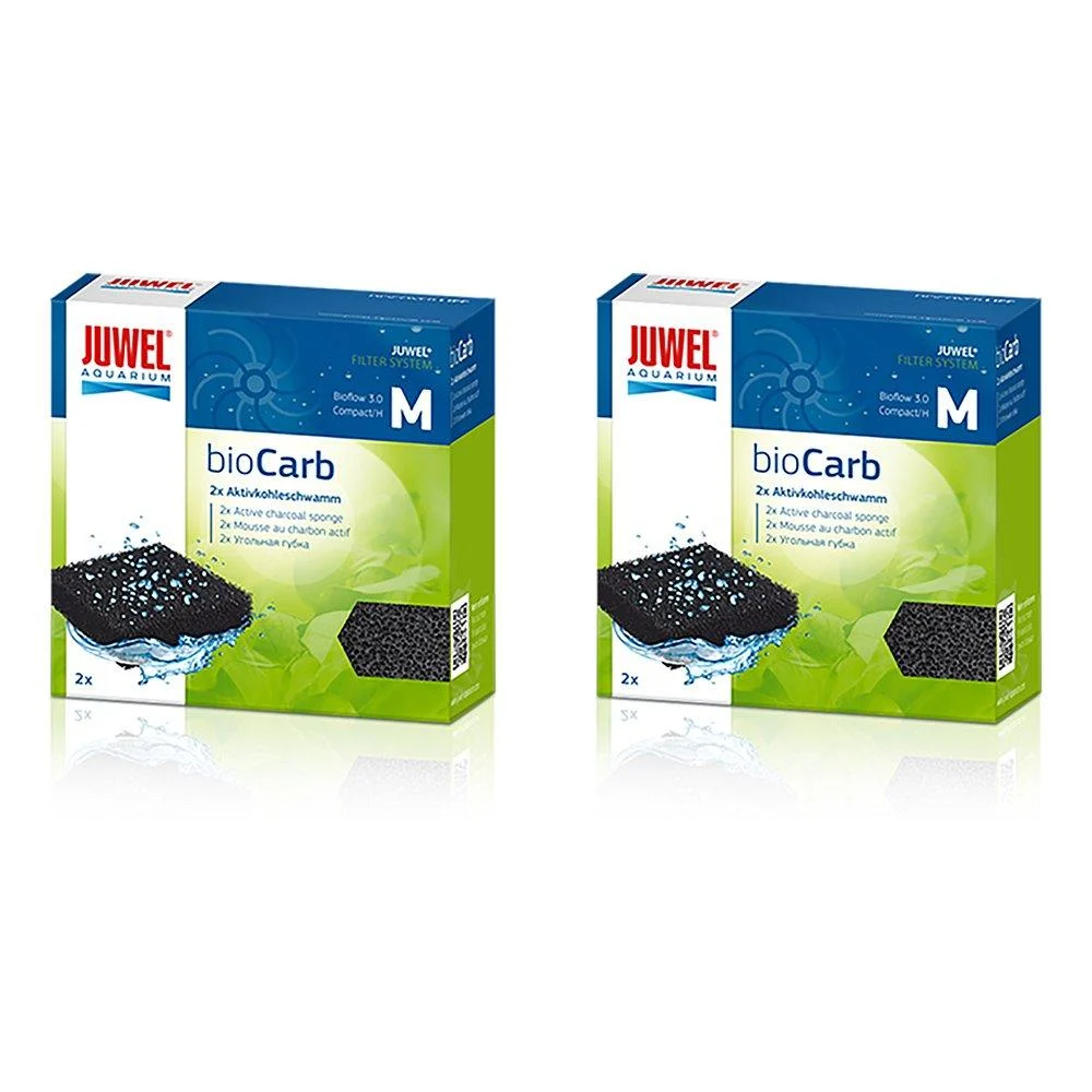 Juwel activated carbon filter medium (Bioflow 3.0) compact *Original* (2 packs of 2 each) - Juwel Aquarium