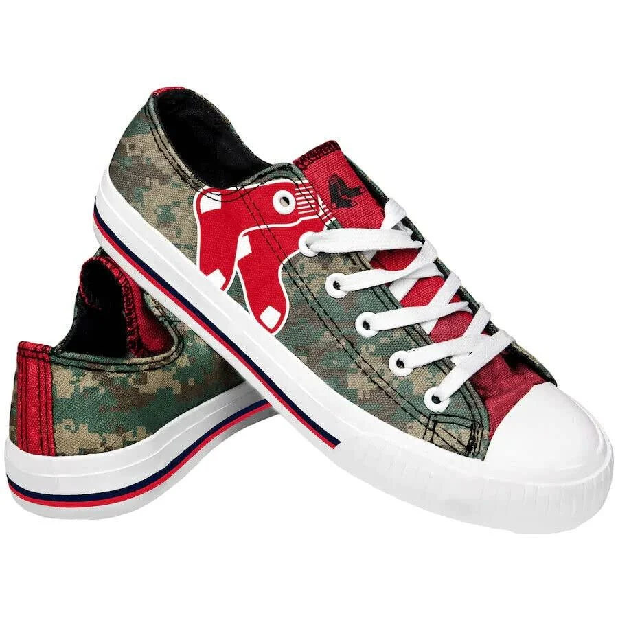 FOCO MLB Men's Low Top Digital Camo Canvas Sneakers Shoes 10 Boston Red Sox - Digital Camo