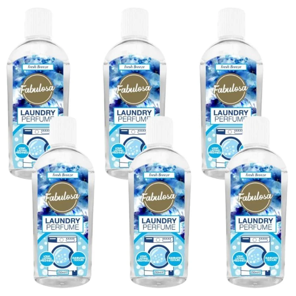 Fabulosa Fresh Breeze Laundry Perfume 250mlX6 | 2Pk Dryer Ball - Generic