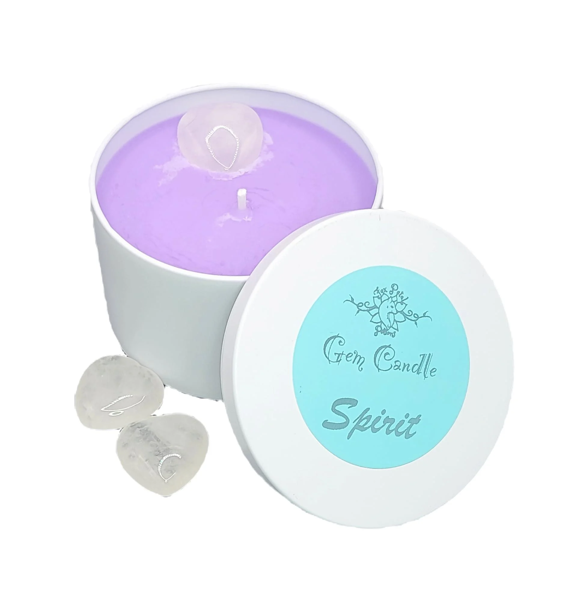 Gem Candle: Spirit - Fox Petal Potions