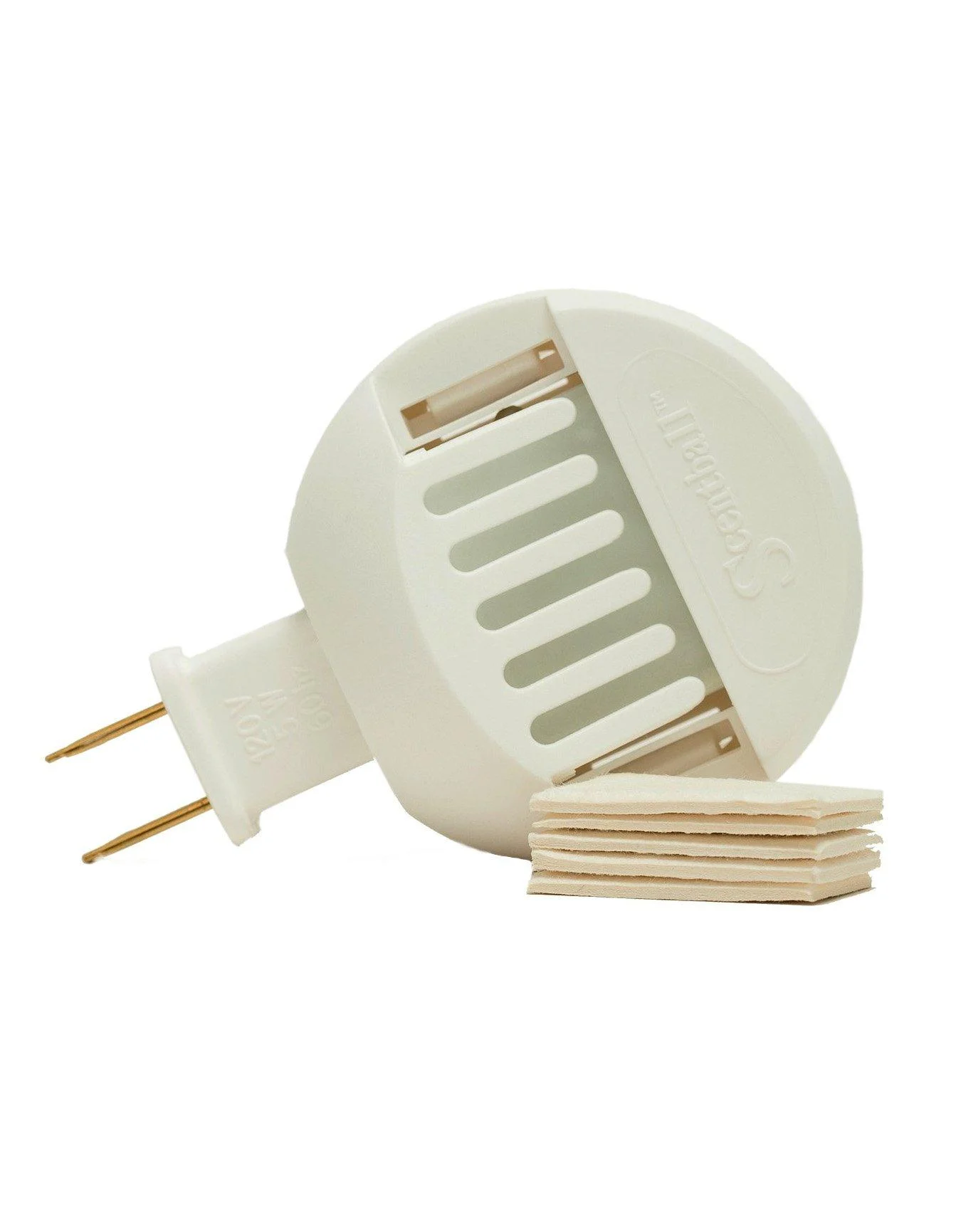 Aromatic Plug-in Ball Diffuser for Diffusing Essential Oils & Aromas Includes 10 Reusable Cotton Pads