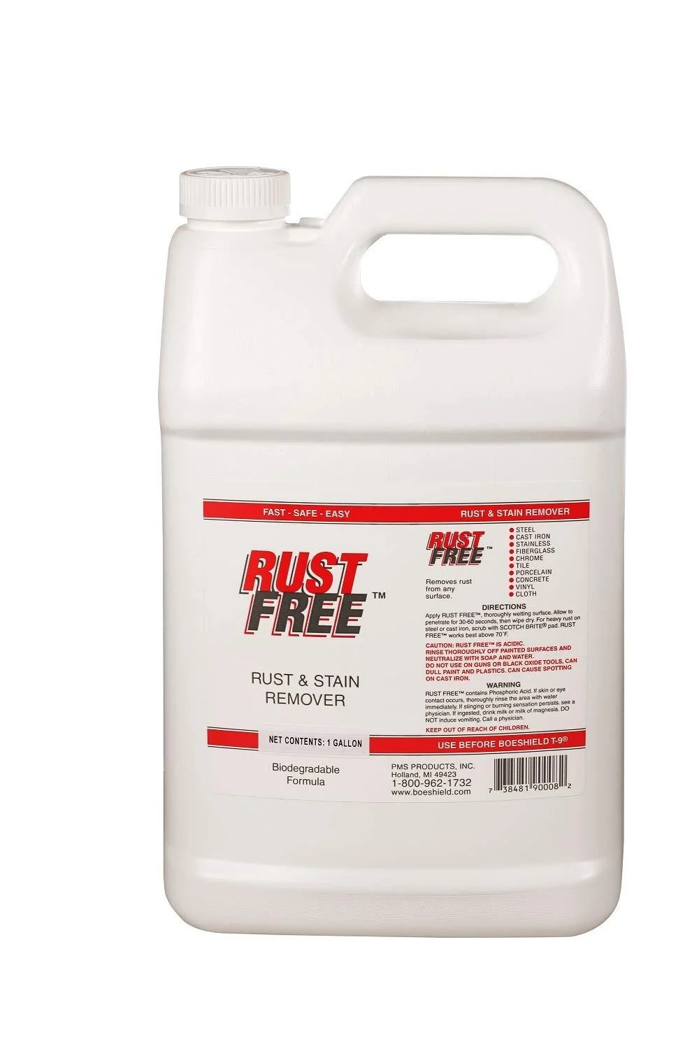 Boeshield RustFree Rust and Stain Remover, 1 gallon