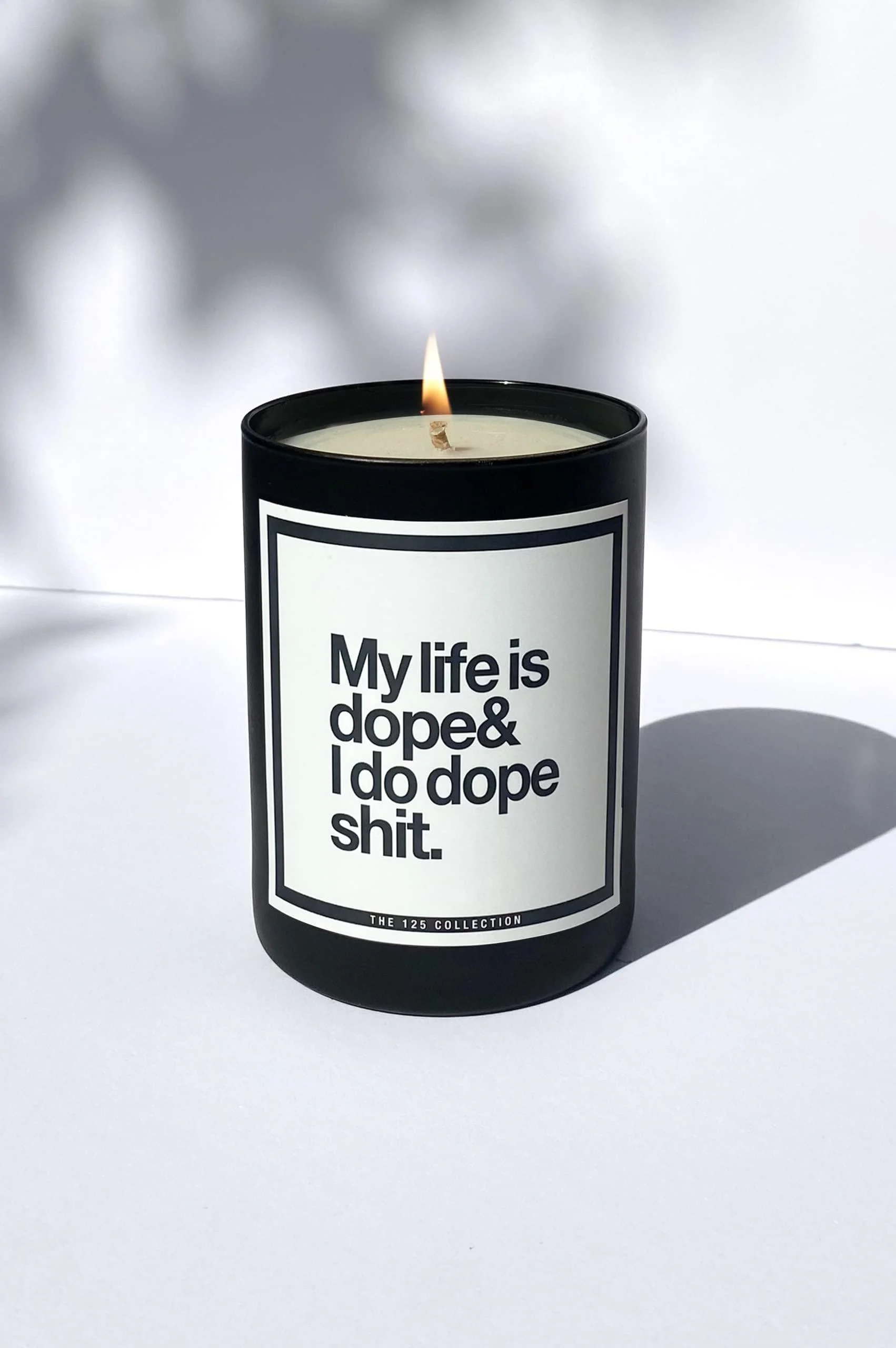 | My Life is Dope and I Do Dope Sh*t | Spicy Blood Orange | 80 Hour Long Burn | Natural Vegan Soy Wax | Luxury Scented Candles for Home (12 oz) - Nu-Vu