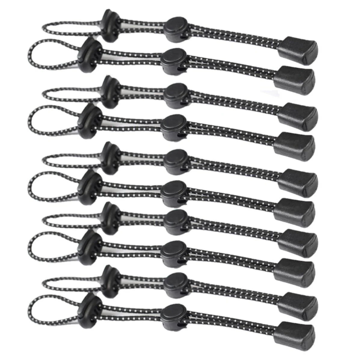Houson 10 pieces backpack rope buckle backpack walterwalk holder fastening cord rope adjustable rope strap buckle for mountaineering camping hiking