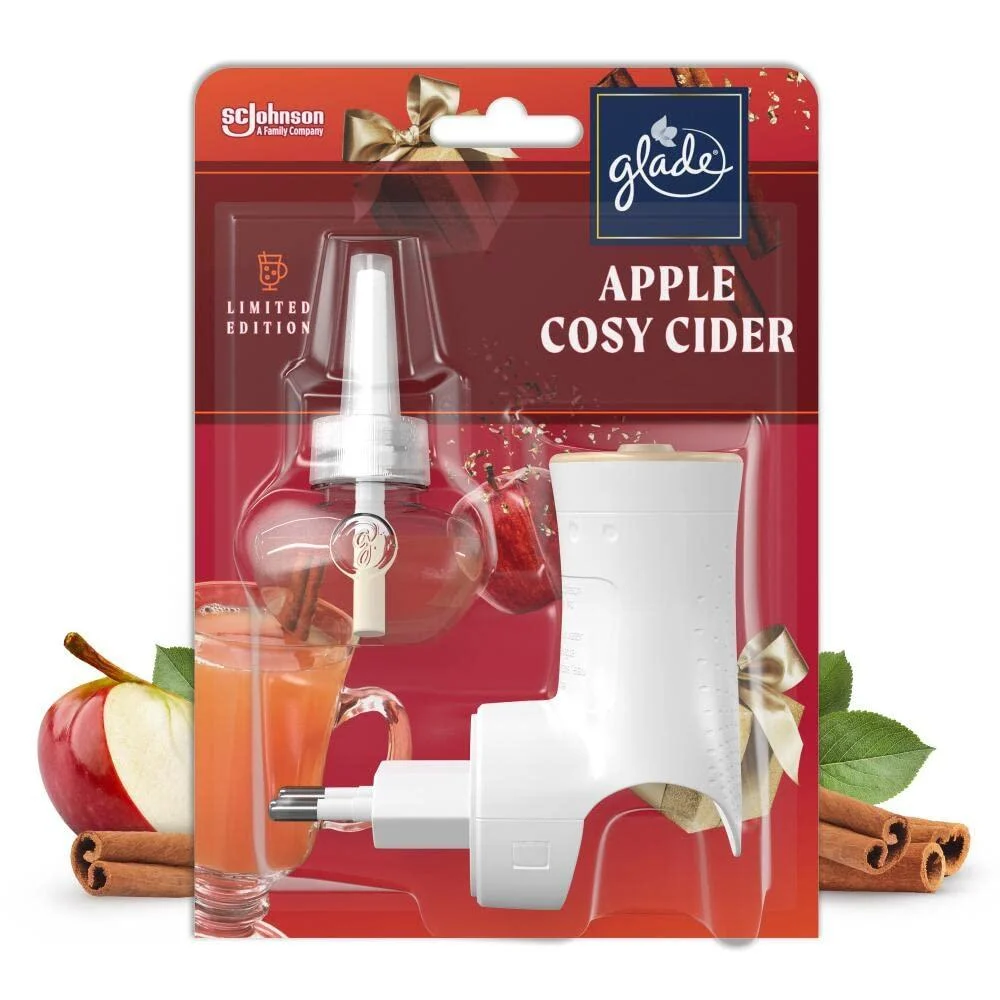 Glade Electric Scented Oil Plugin & Refill Cosy Apple Cider 20ml