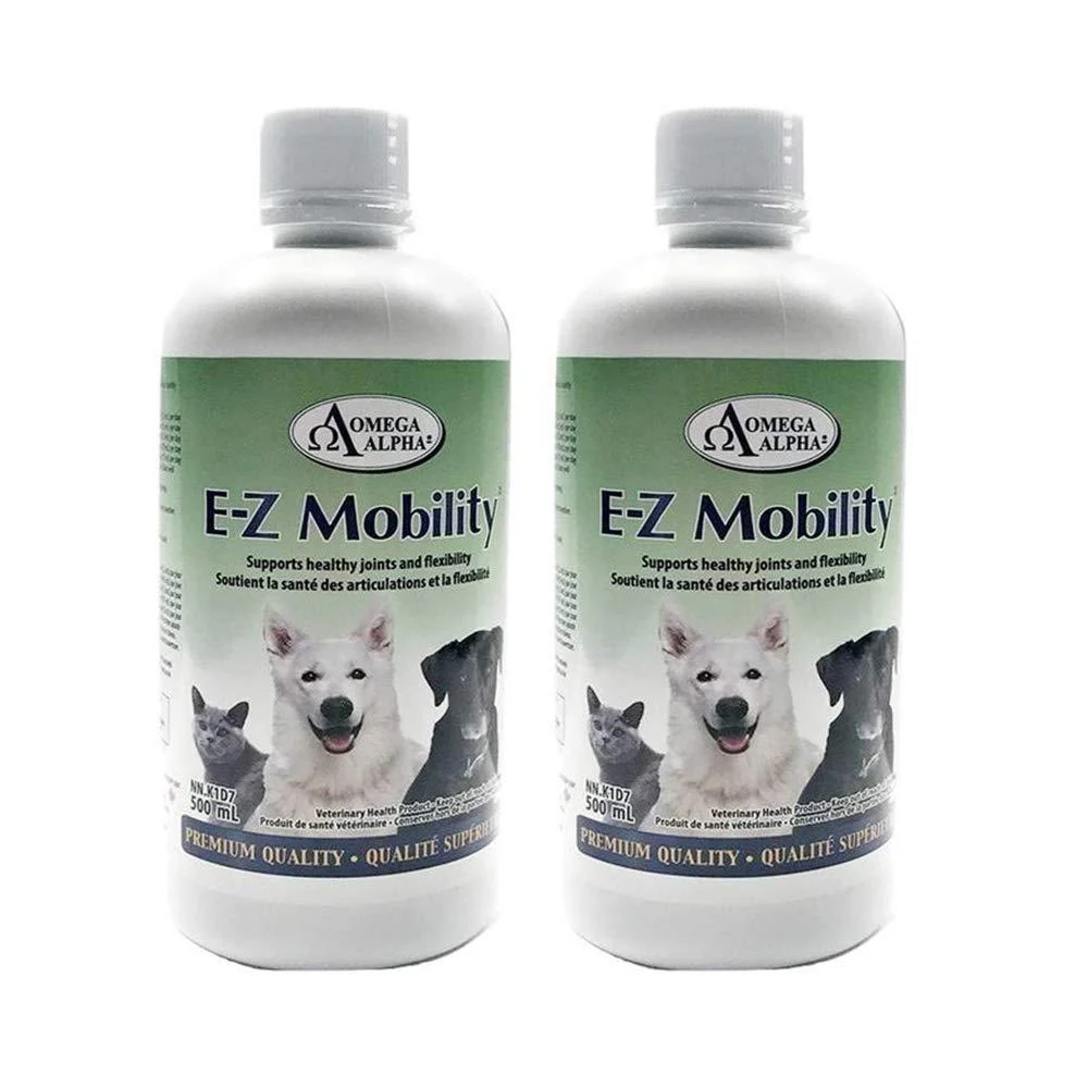 Pets Performance and Mobility- E-Z Mobility 500ml-Omega Alpha (2 Bottles Bundle)