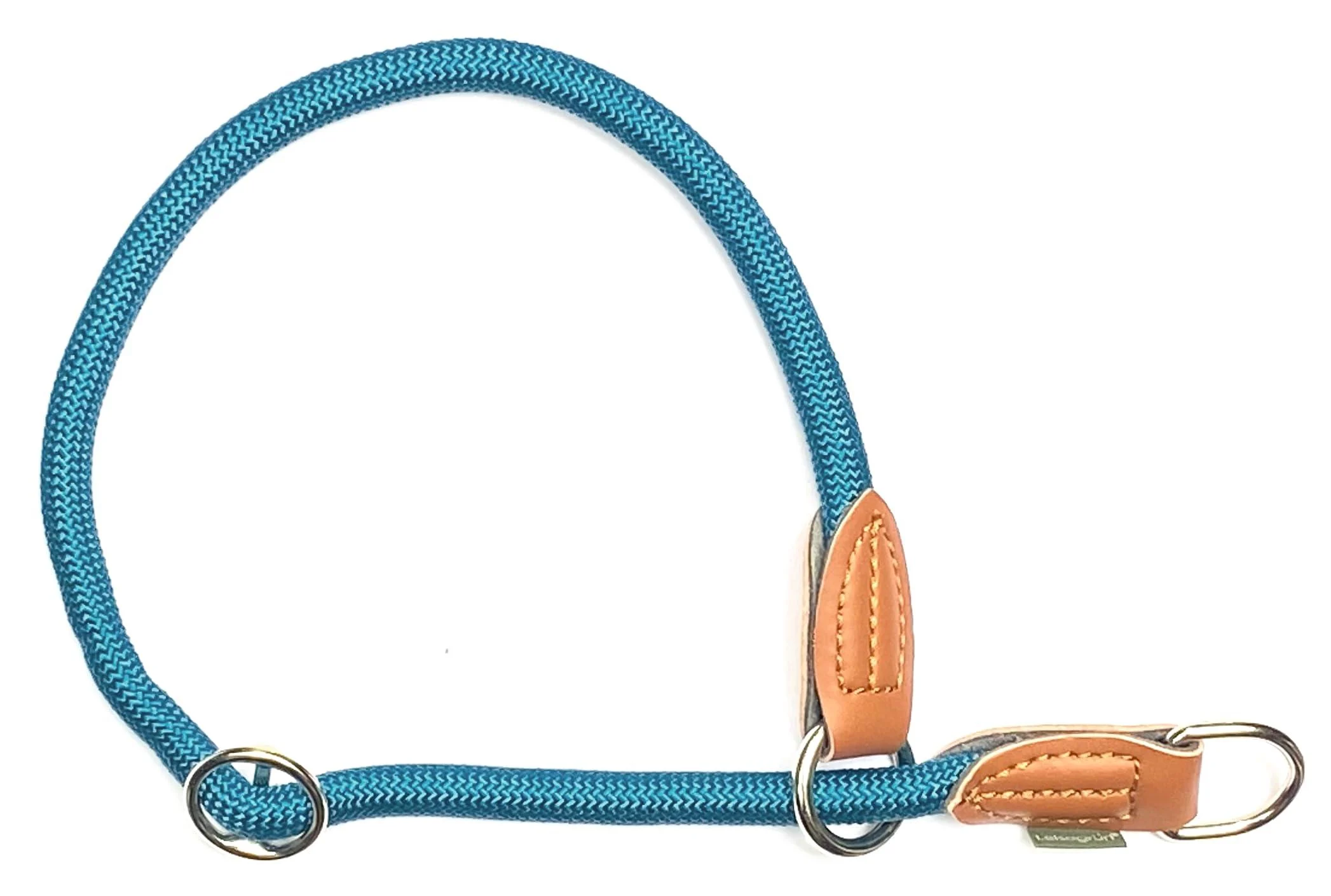 Leisegr n Paracord dog collar adjustable | Nylon dog collar | Devon model | Petrol | Size: XL Barrier Reef XL