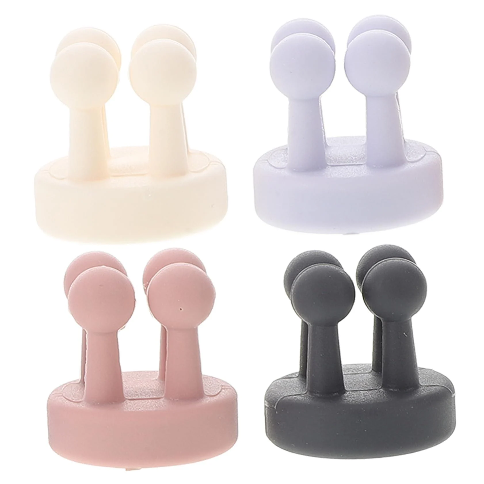 Healeved 4pcs Nail- Seamless Hook Towel Hook Wall Hangers Hanging Hooks for Clothes Wall Hooks
